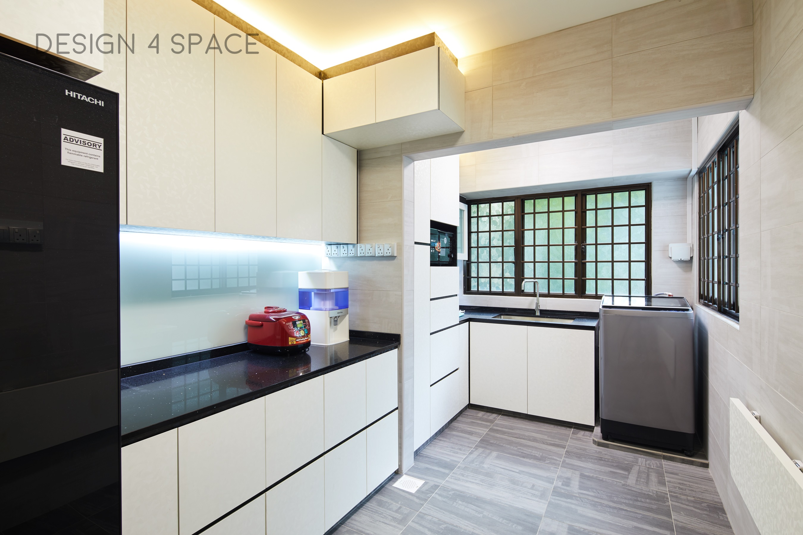 Contemporary, Eclectic, Modern Design - Kitchen - HDB 4 Room - Design by Design 4 Space Pte Ltd