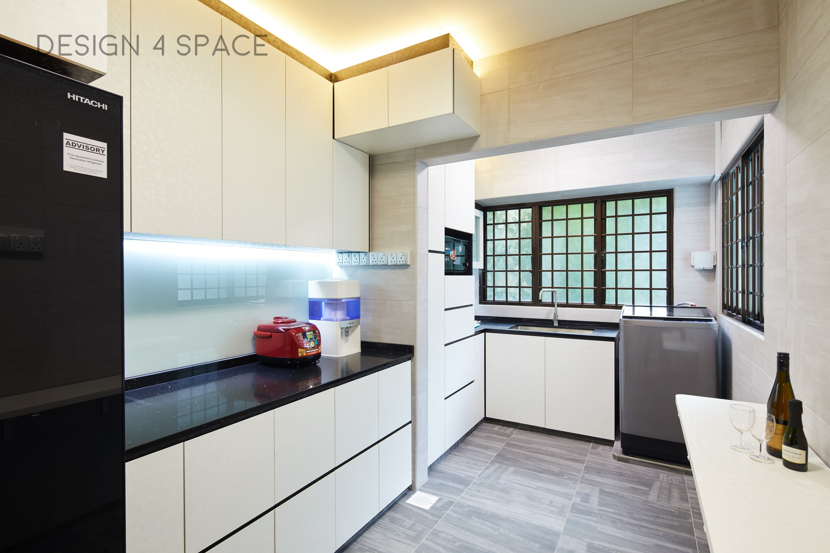 Contemporary, Eclectic, Modern Design - Kitchen - HDB 4 Room - Design by Design 4 Space Pte Ltd