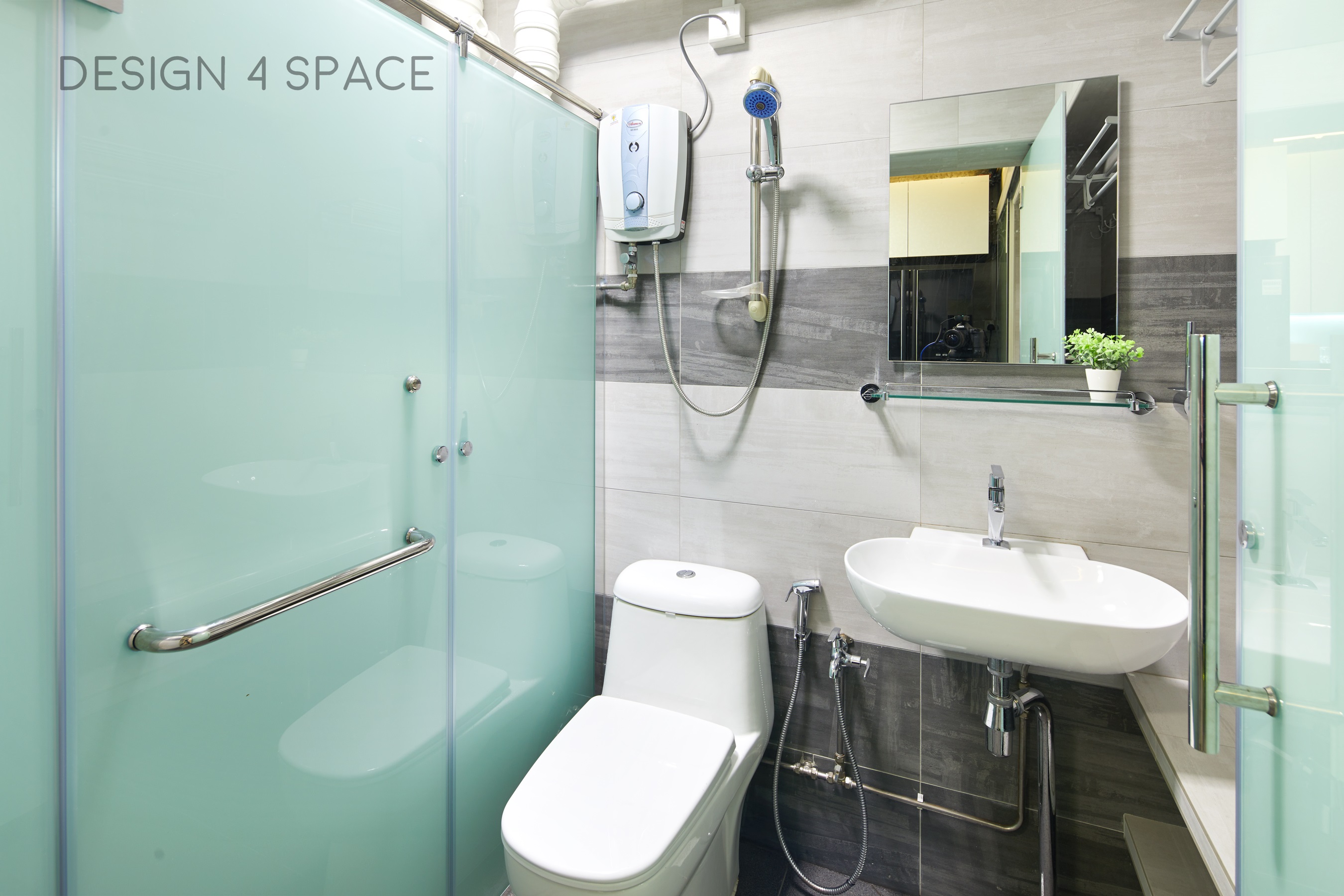 Contemporary, Eclectic, Modern Design - Bathroom - HDB 4 Room - Design by Design 4 Space Pte Ltd
