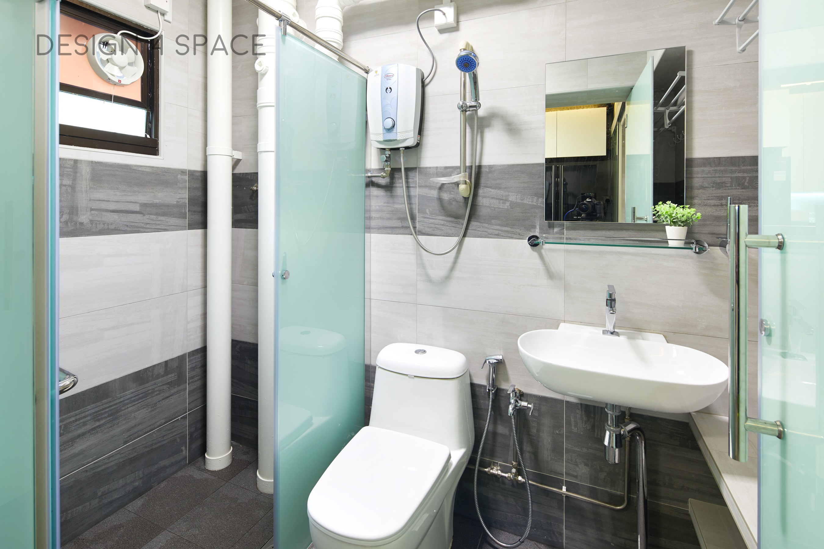 Contemporary, Eclectic, Modern Design - Bathroom - HDB 4 Room - Design by Design 4 Space Pte Ltd