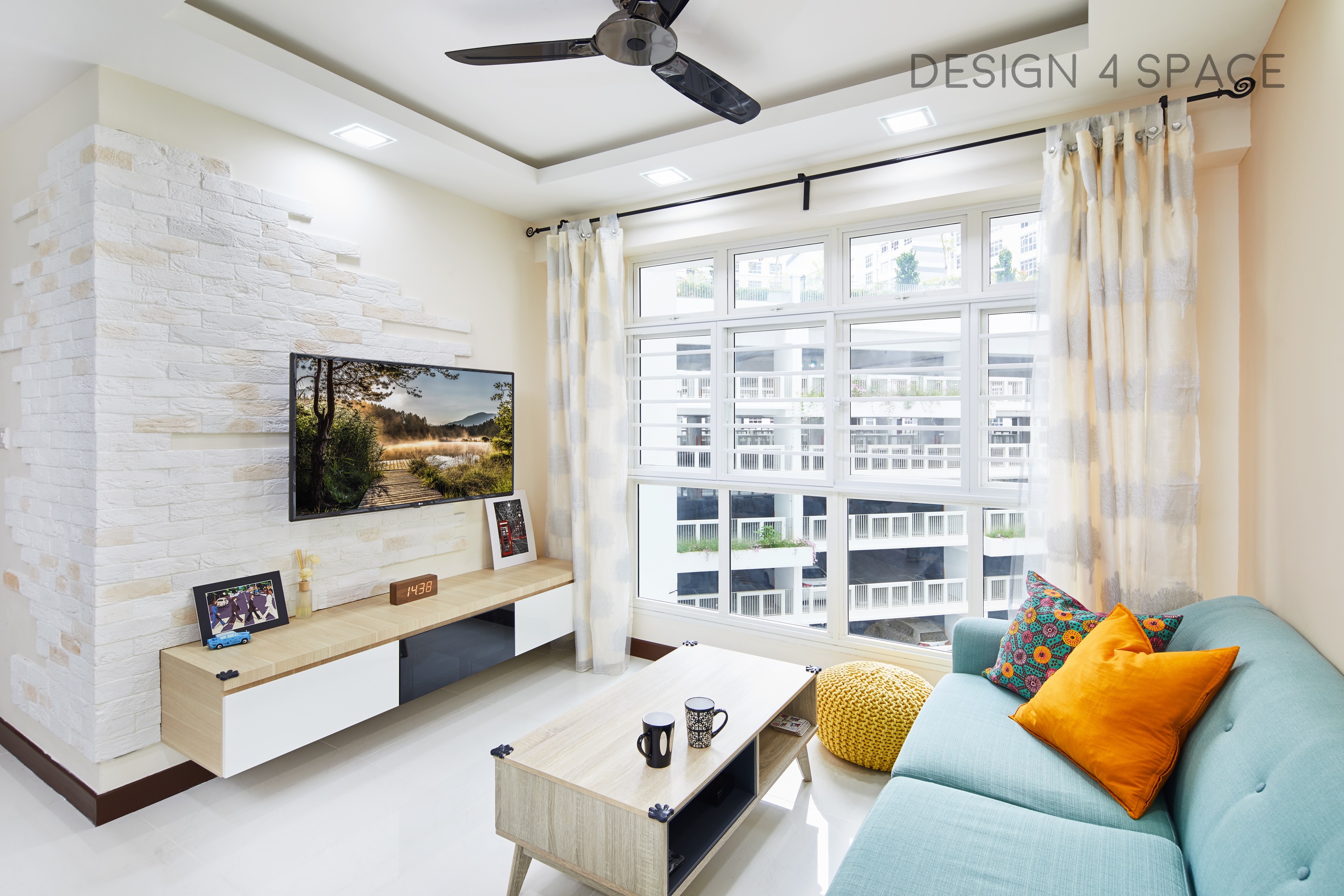 Contemporary, Minimalist, Scandinavian Design - Living Room - HDB 4 Room - Design by Design 4 Space Pte Ltd