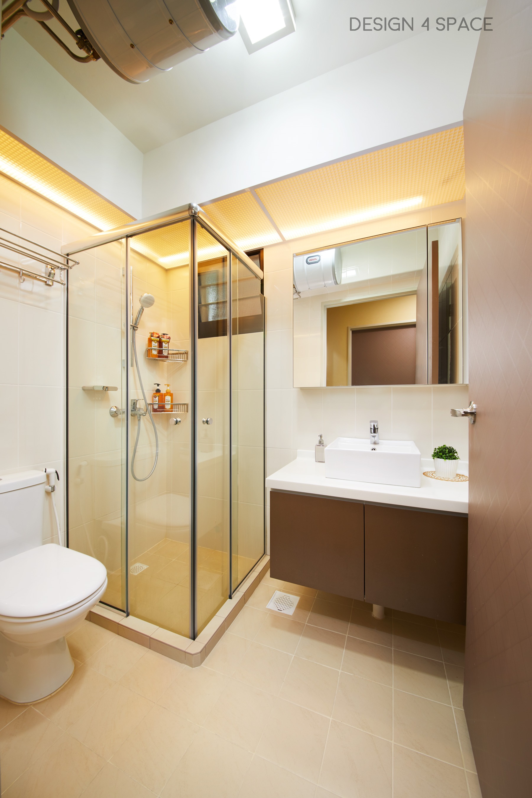 Contemporary, Minimalist, Modern Design - Bathroom - HDB 4 Room - Design by Design 4 Space Pte Ltd