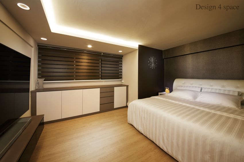 Contemporary, Modern Design - Bedroom - HDB 4 Room - Design by Design 4 Space Pte Ltd