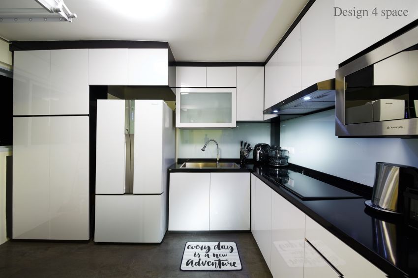 Contemporary, Modern Design - Kitchen - HDB 4 Room - Design by Design 4 Space Pte Ltd