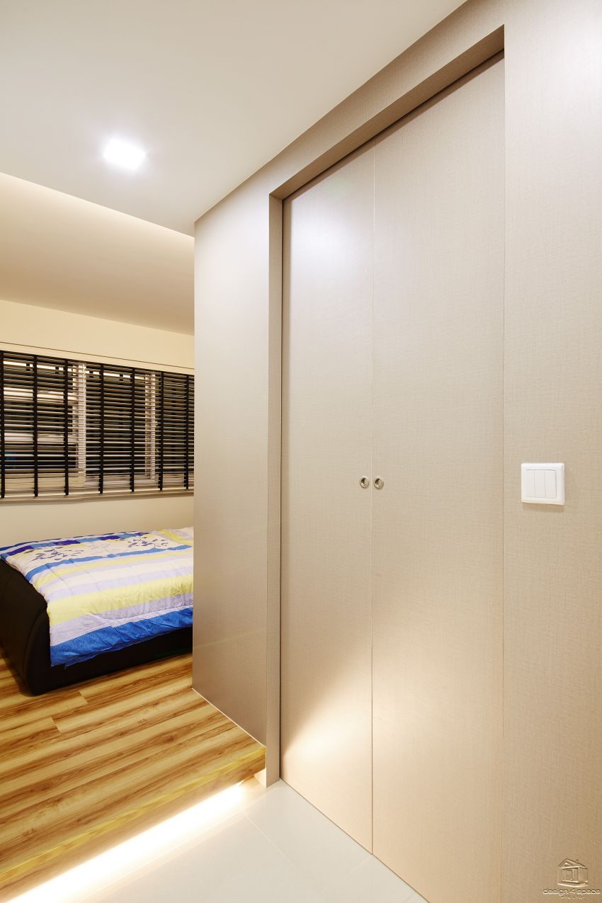 Contemporary, Modern Design - Bedroom - HDB 4 Room - Design by Design 4 Space Pte Ltd