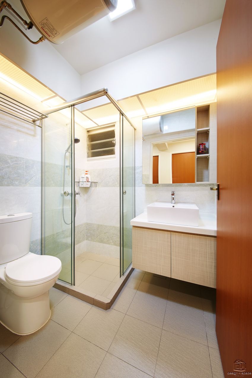 Contemporary, Modern Design - Bathroom - HDB 4 Room - Design by Design 4 Space Pte Ltd