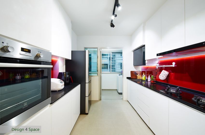 Contemporary, Minimalist, Modern Design - Kitchen - HDB 4 Room - Design by Design 4 Space Pte Ltd