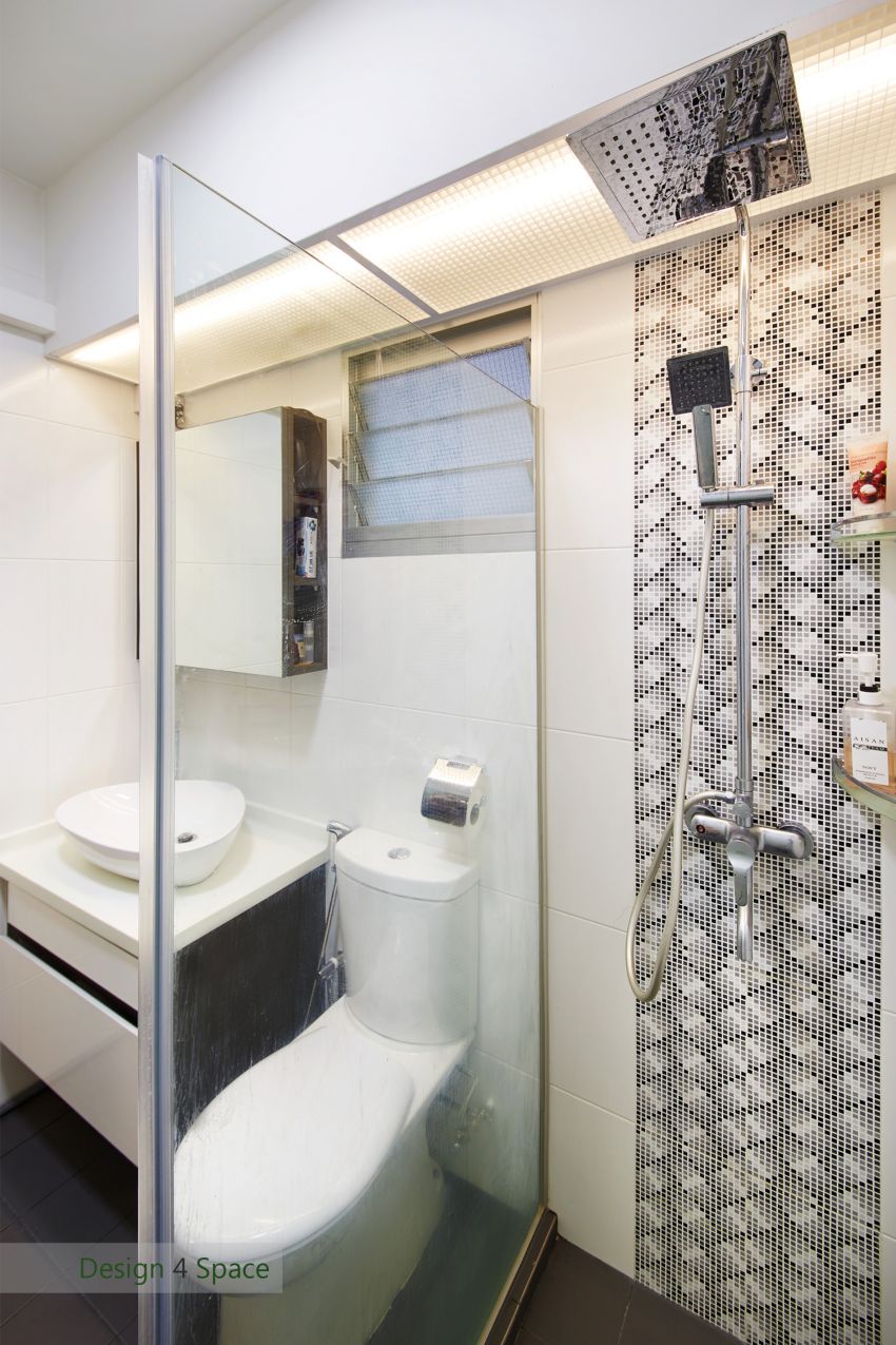 Contemporary, Minimalist, Modern Design - Bathroom - HDB 4 Room - Design by Design 4 Space Pte Ltd