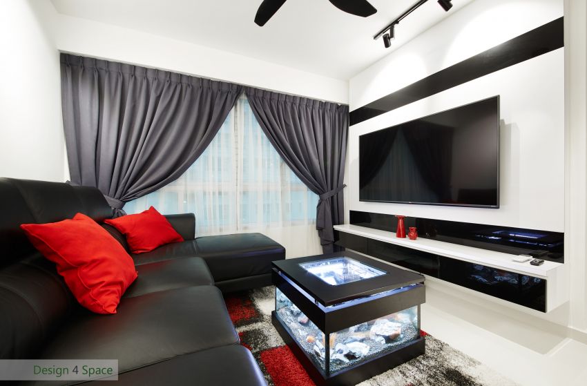 Contemporary, Minimalist, Modern Design - Living Room - HDB 4 Room - Design by Design 4 Space Pte Ltd