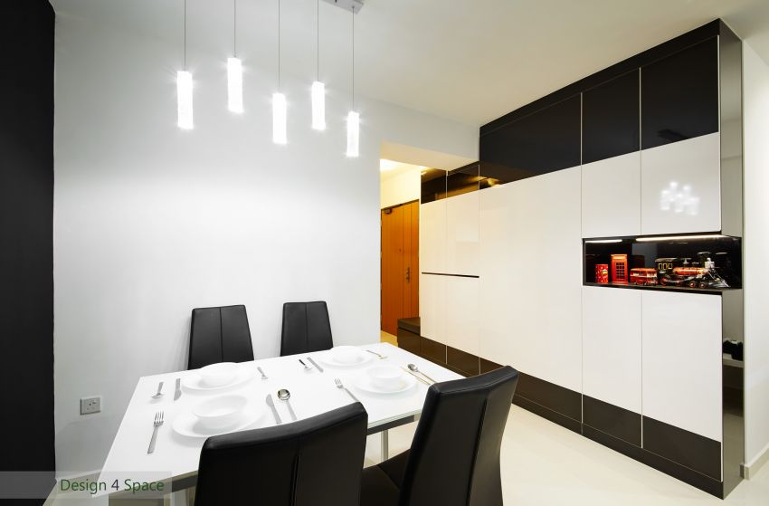 Contemporary, Minimalist, Modern Design - Dining Room - HDB 4 Room - Design by Design 4 Space Pte Ltd