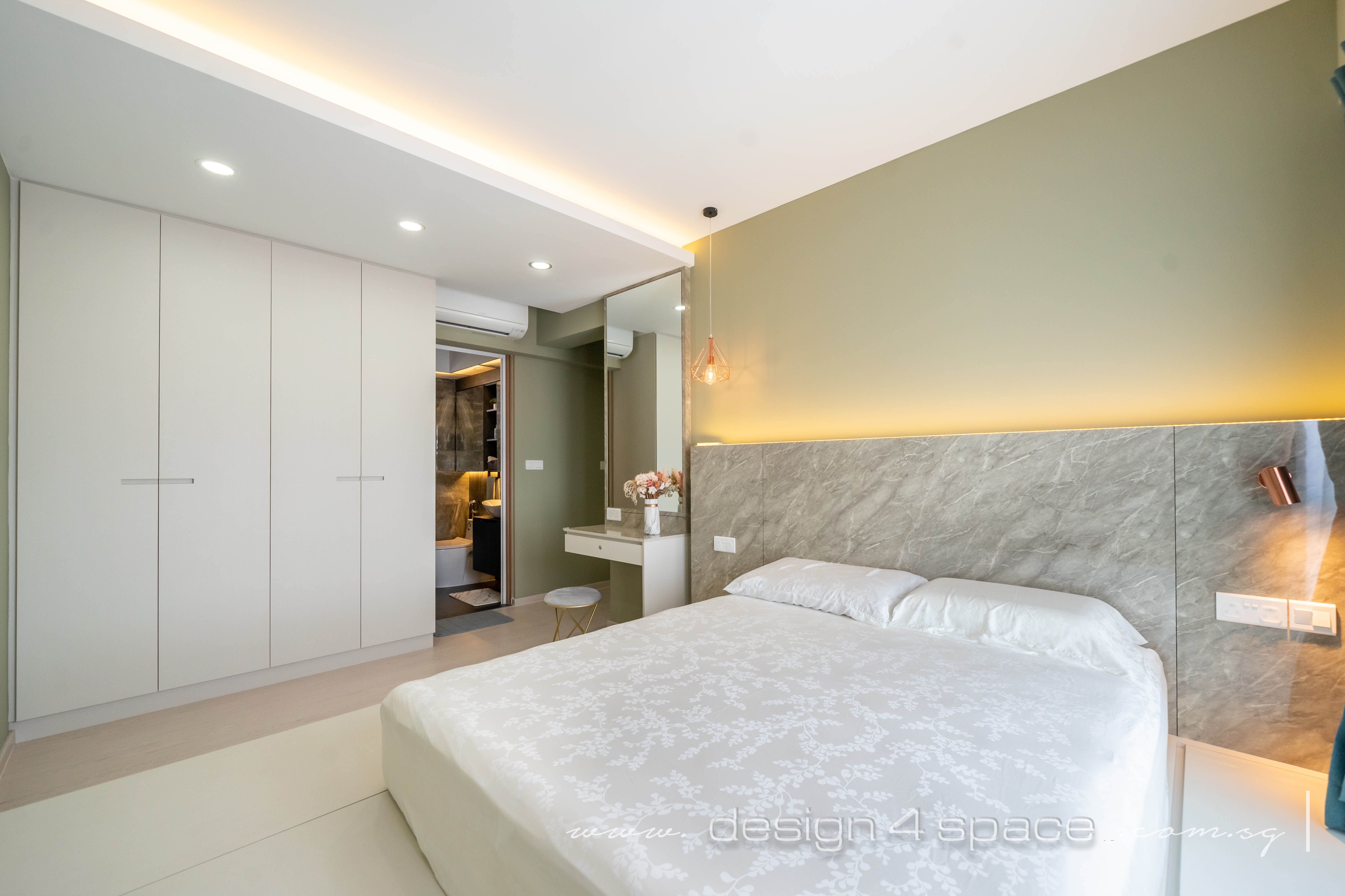 Modern Design - Bedroom - HDB 4 Room - Design by Design 4 Space Pte Ltd