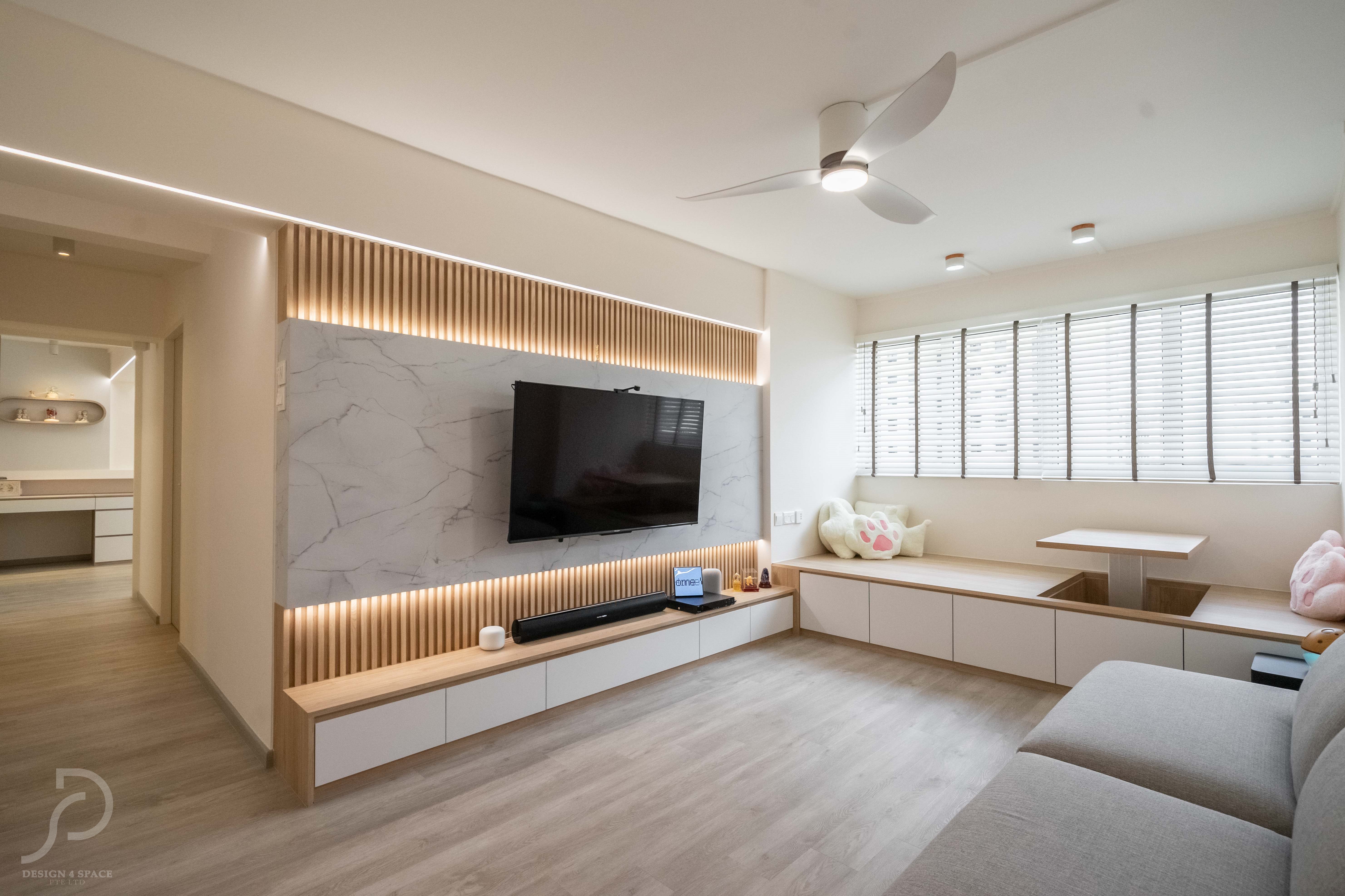 Minimalist, Modern, Others Design - Living Room - HDB 4 Room - Design by Design 4 Space Pte Ltd