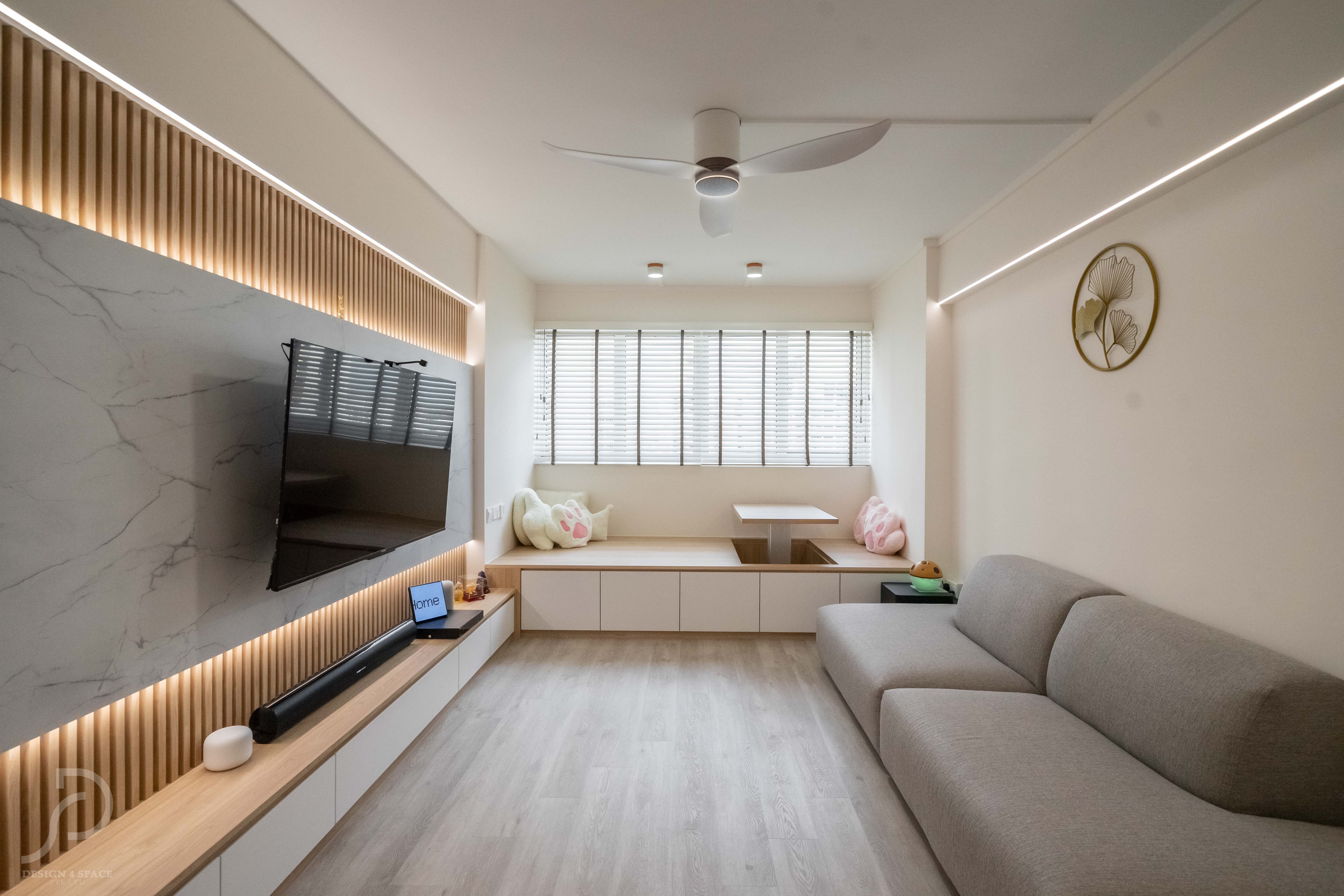 Minimalist, Modern, Others Design - Living Room - HDB 4 Room - Design by Design 4 Space Pte Ltd