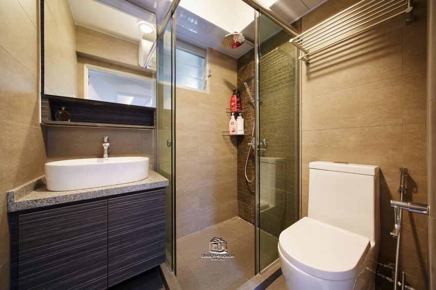 Eclectic, Modern Design - Bathroom - HDB 5 Room - Design by Design 4 Space Pte Ltd