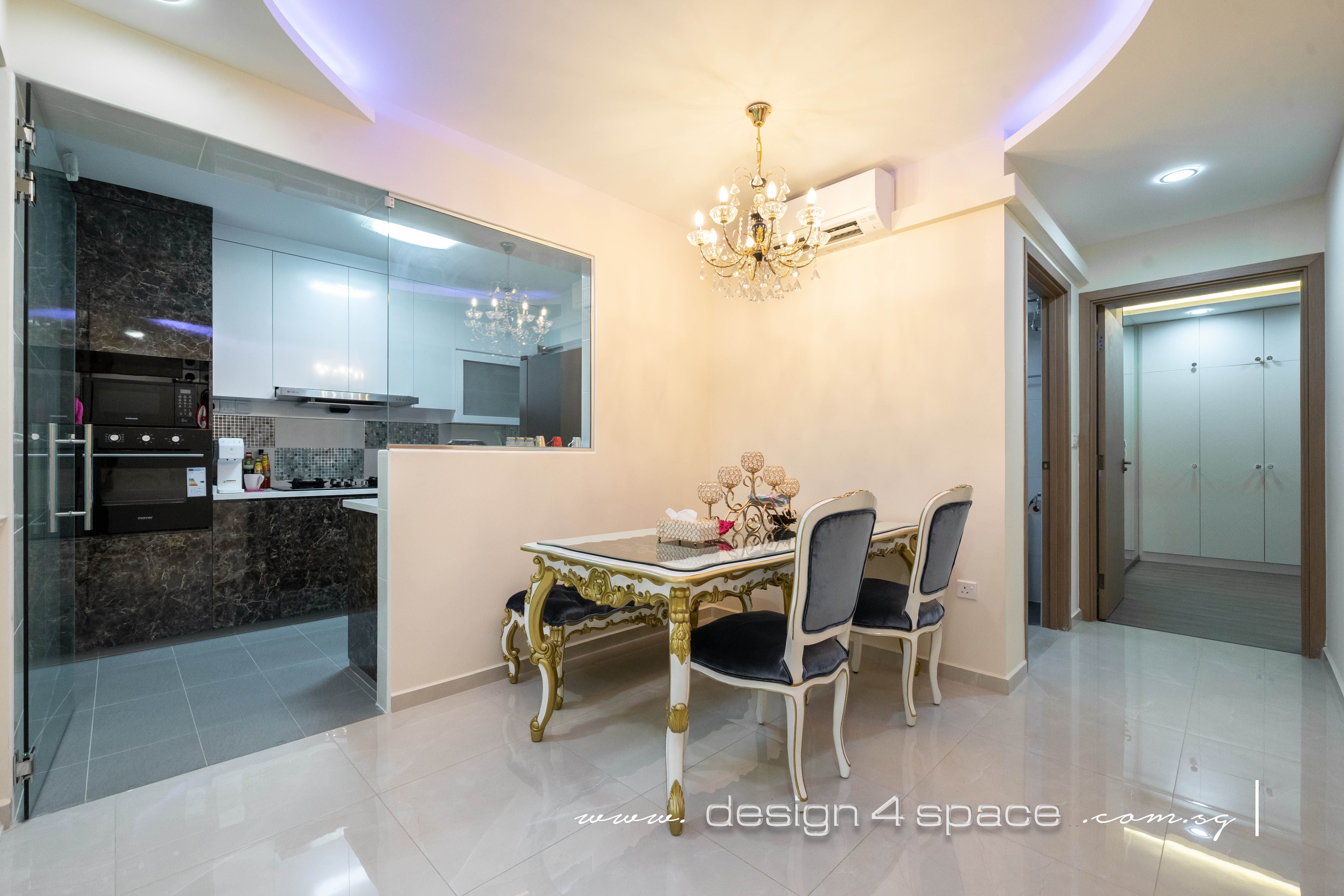 Contemporary, Modern Design - Dining Room - HDB 5 Room - Design by Design 4 Space Pte Ltd