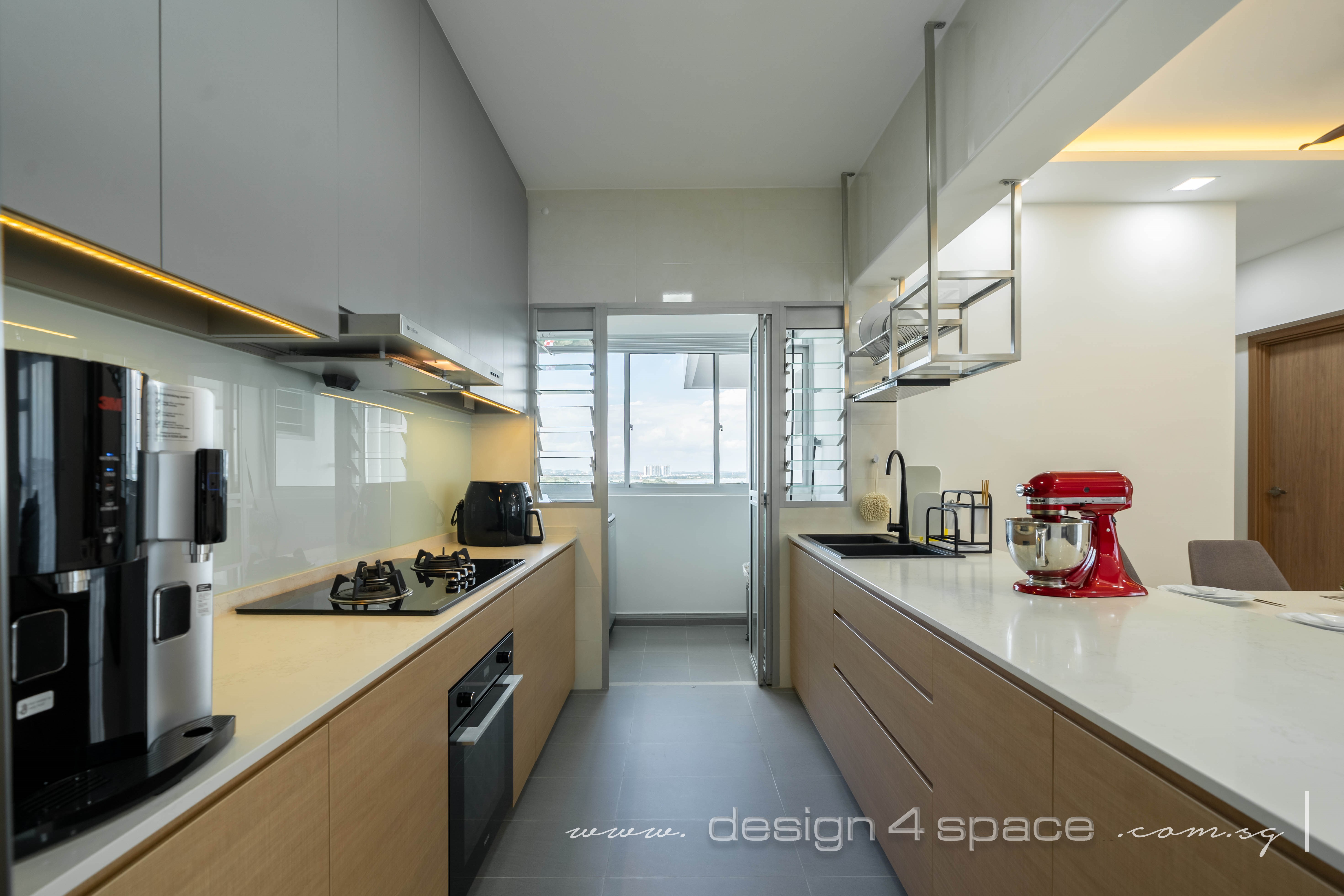 Contemporary Design - Kitchen - HDB 5 Room - Design by Design 4 Space Pte Ltd