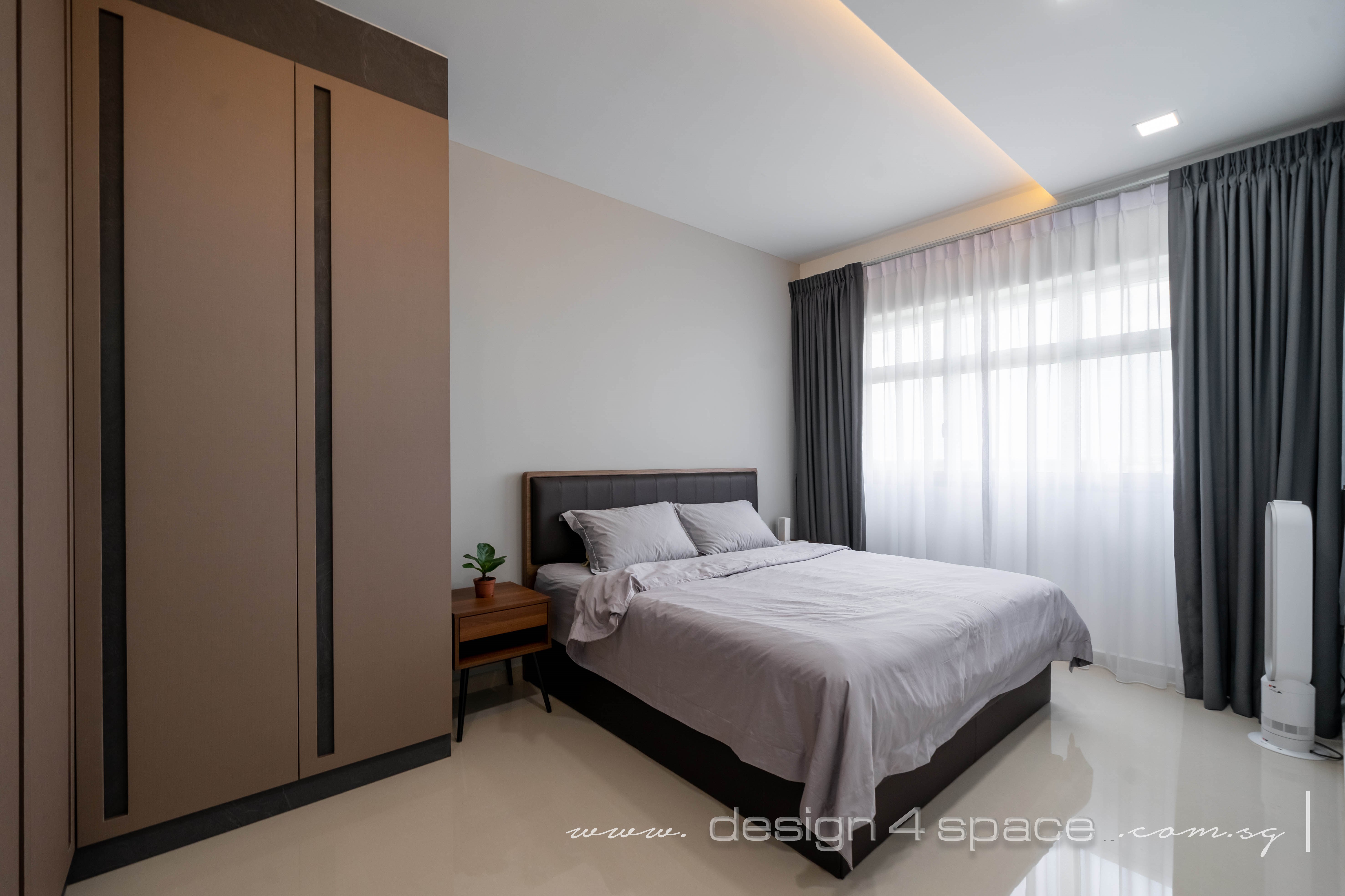 Contemporary Design - Bedroom - HDB 5 Room - Design by Design 4 Space Pte Ltd