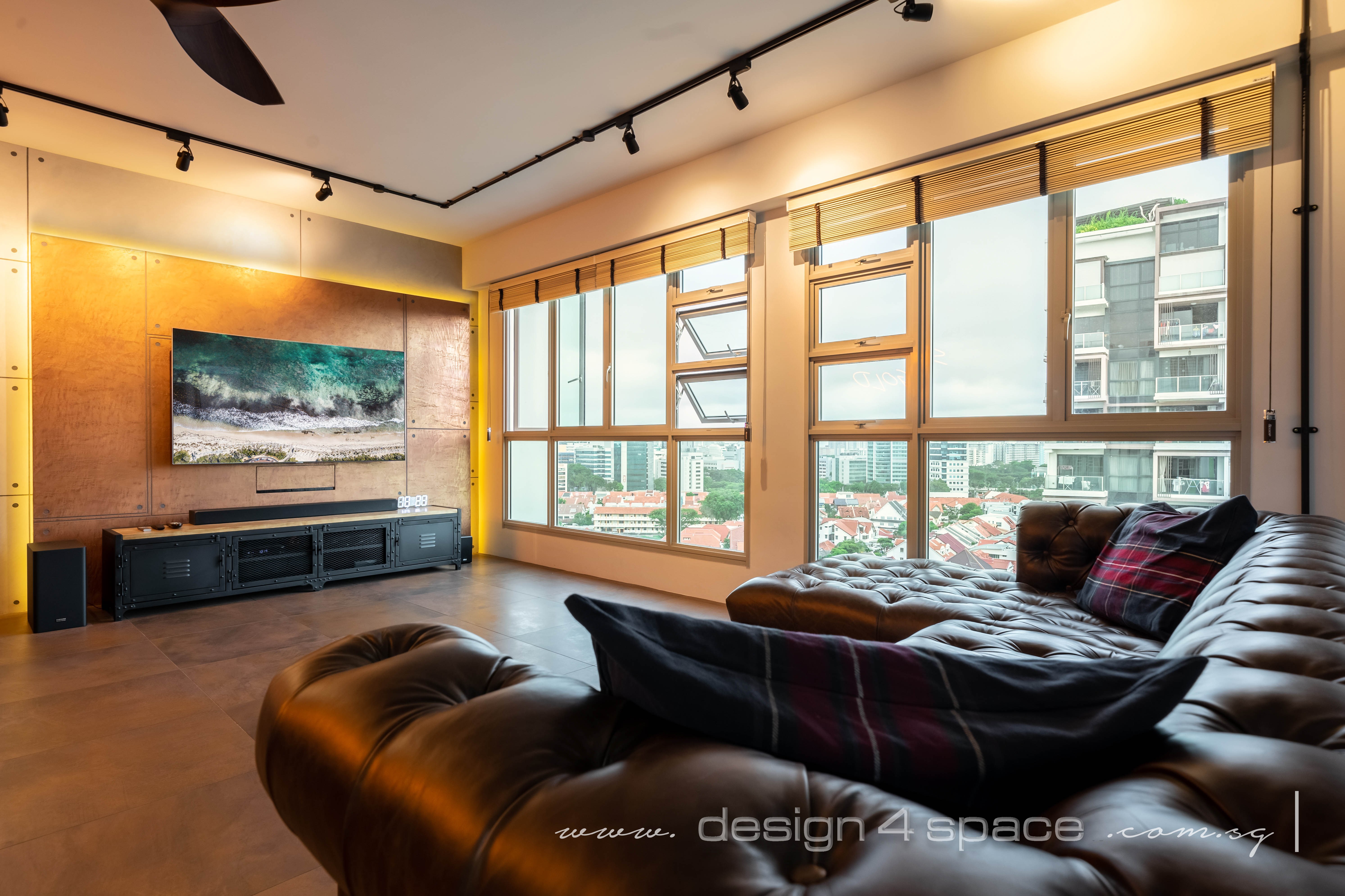 Contemporary, Modern Design - Living Room - HDB 5 Room - Design by Design 4 Space Pte Ltd