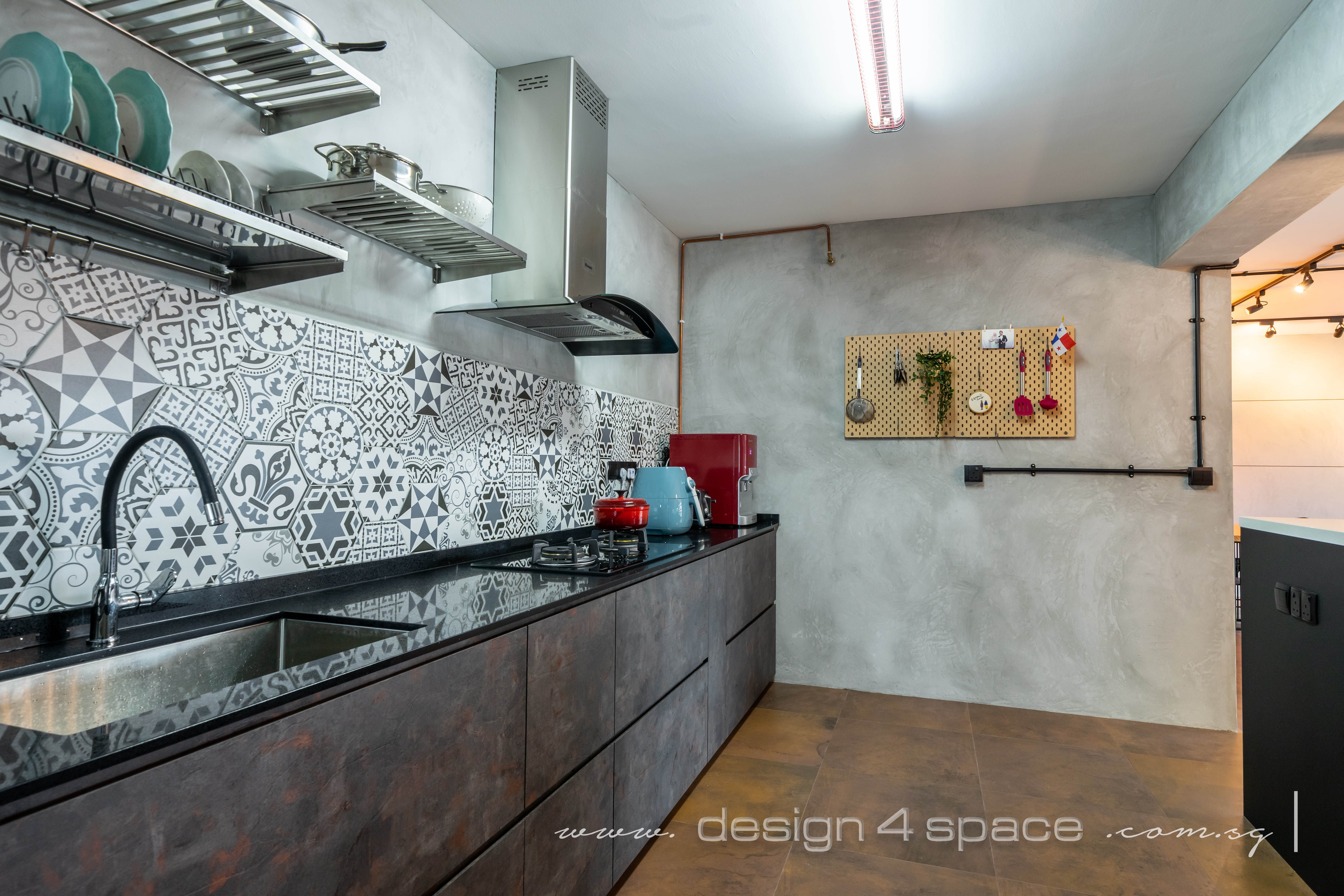 Contemporary, Modern Design - Kitchen - HDB 5 Room - Design by Design 4 Space Pte Ltd