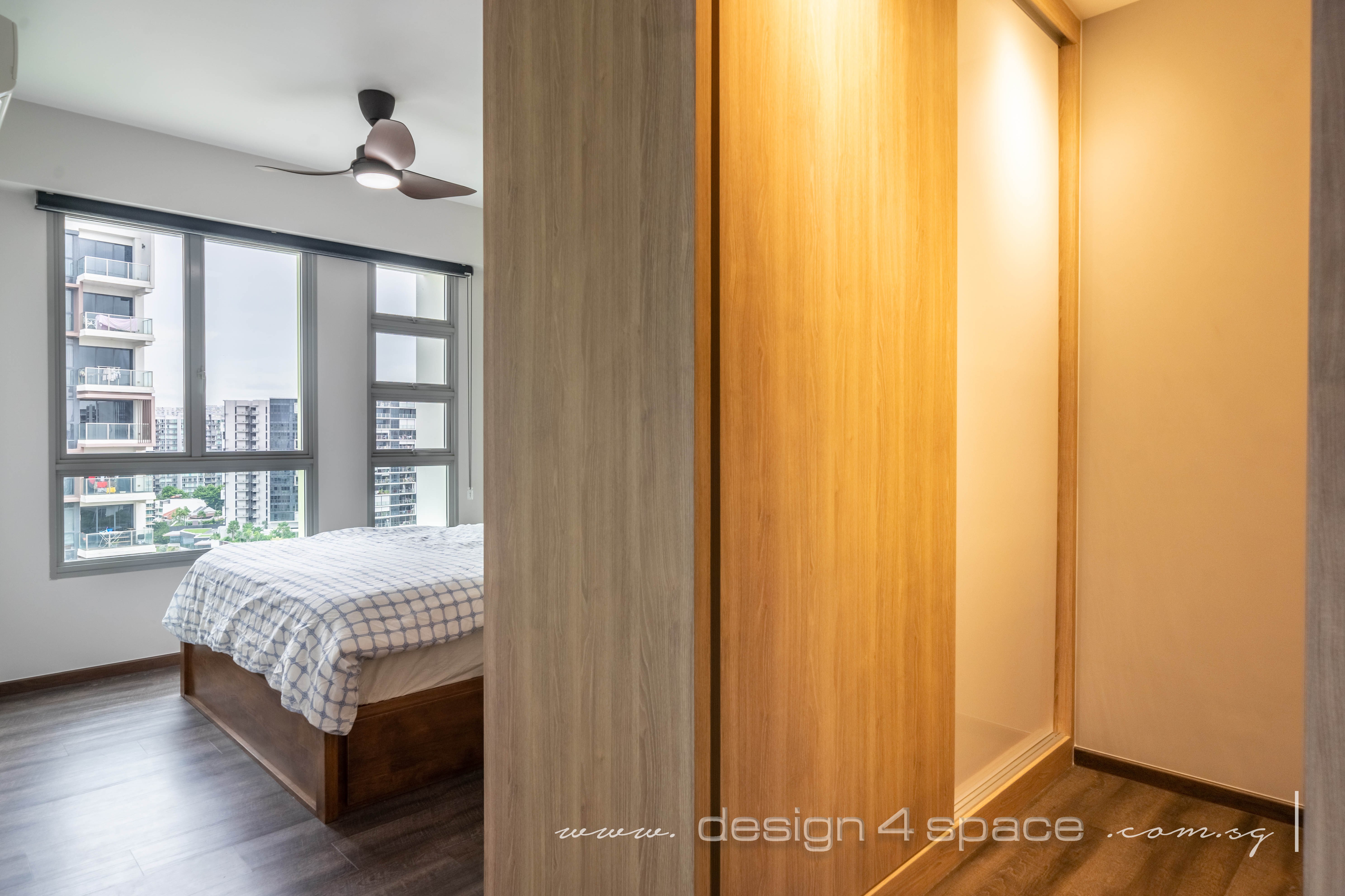 Contemporary, Modern Design - Bedroom - HDB 5 Room - Design by Design 4 Space Pte Ltd