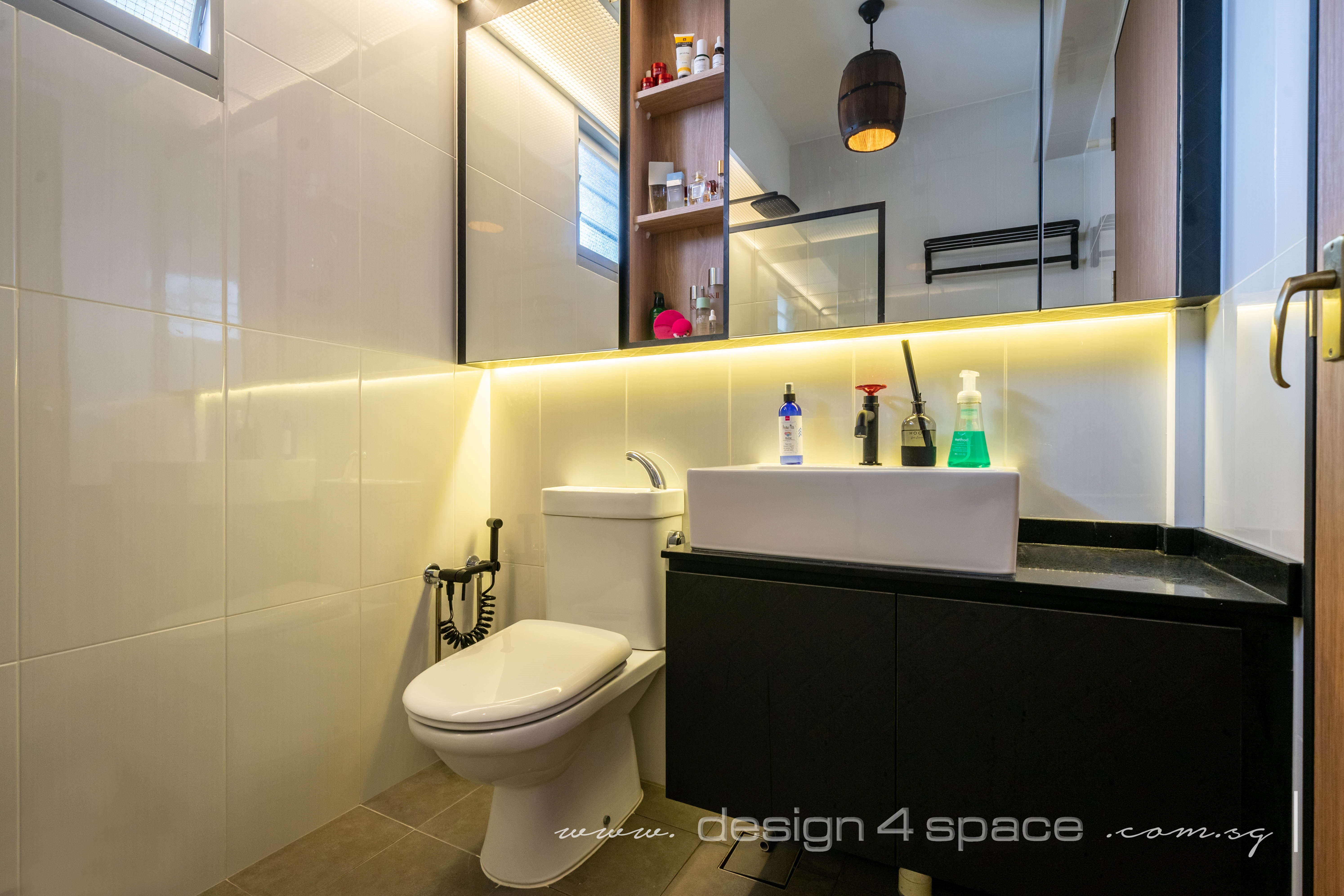 Contemporary, Modern Design - Bathroom - HDB 5 Room - Design by Design 4 Space Pte Ltd