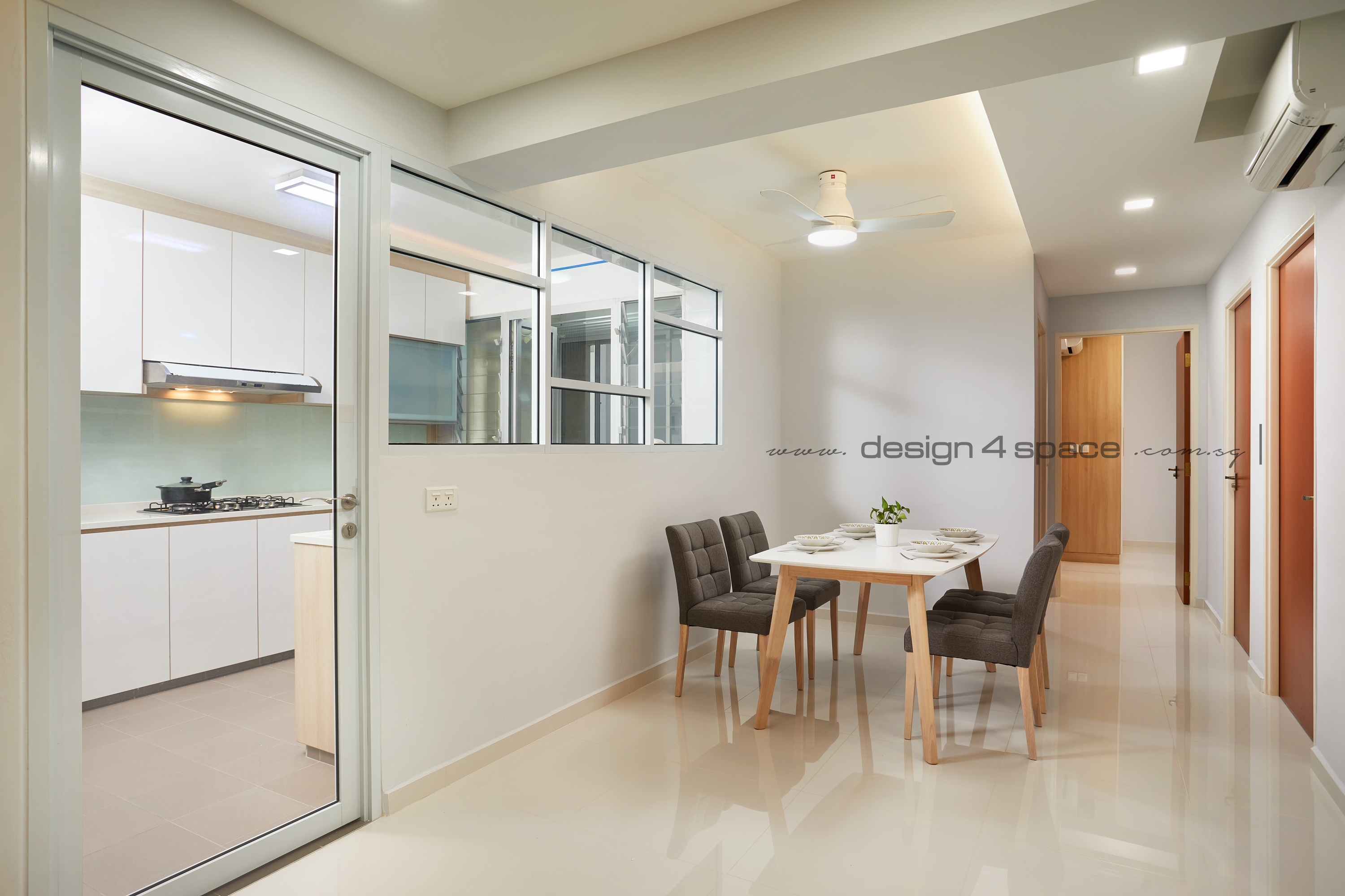 Minimalist, Modern, Scandinavian Design - Dining Room - HDB 5 Room - Design by Design 4 Space Pte Ltd