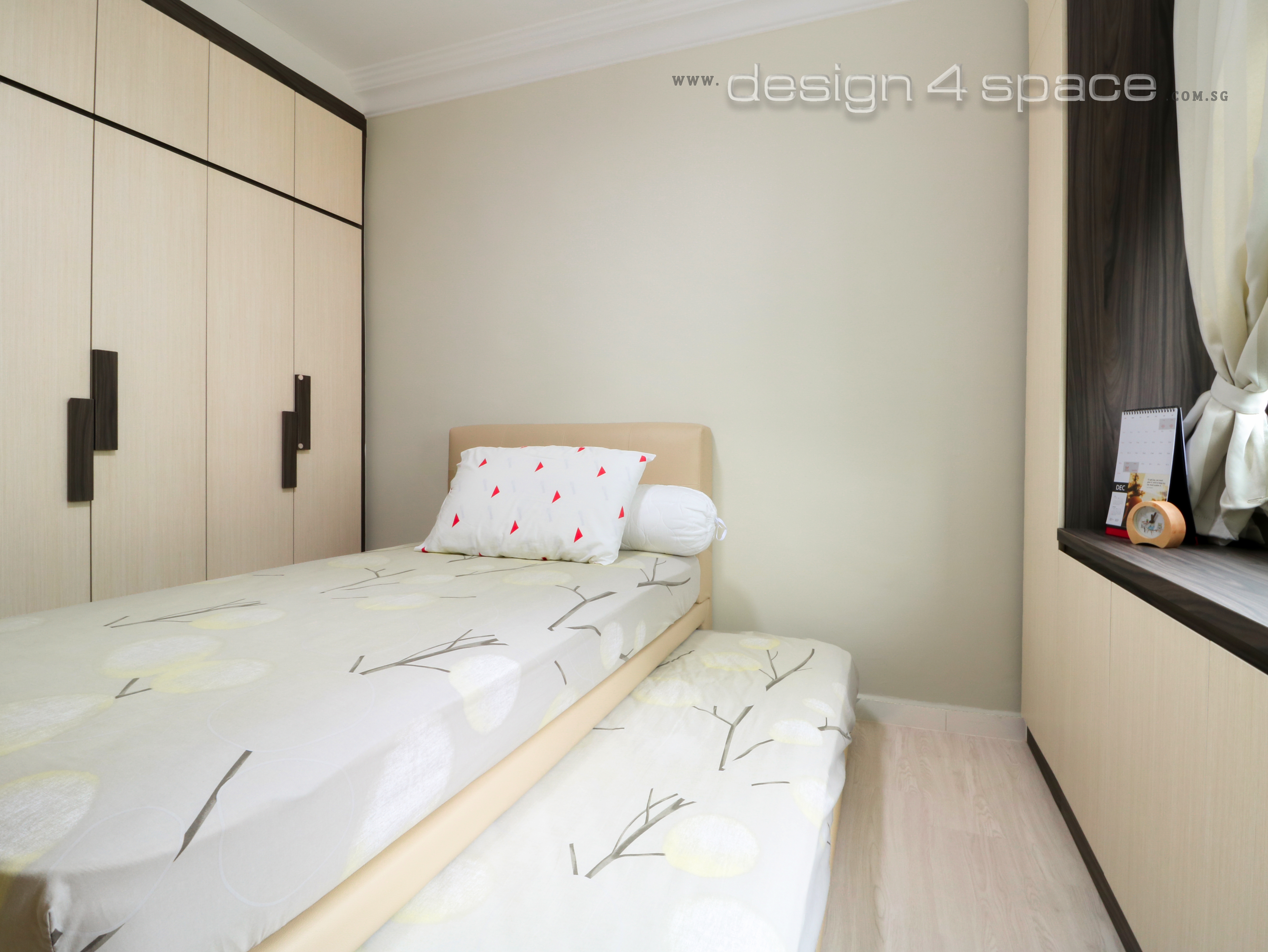 Contemporary, Modern Design - Bedroom - HDB 5 Room - Design by Design 4 Space Pte Ltd