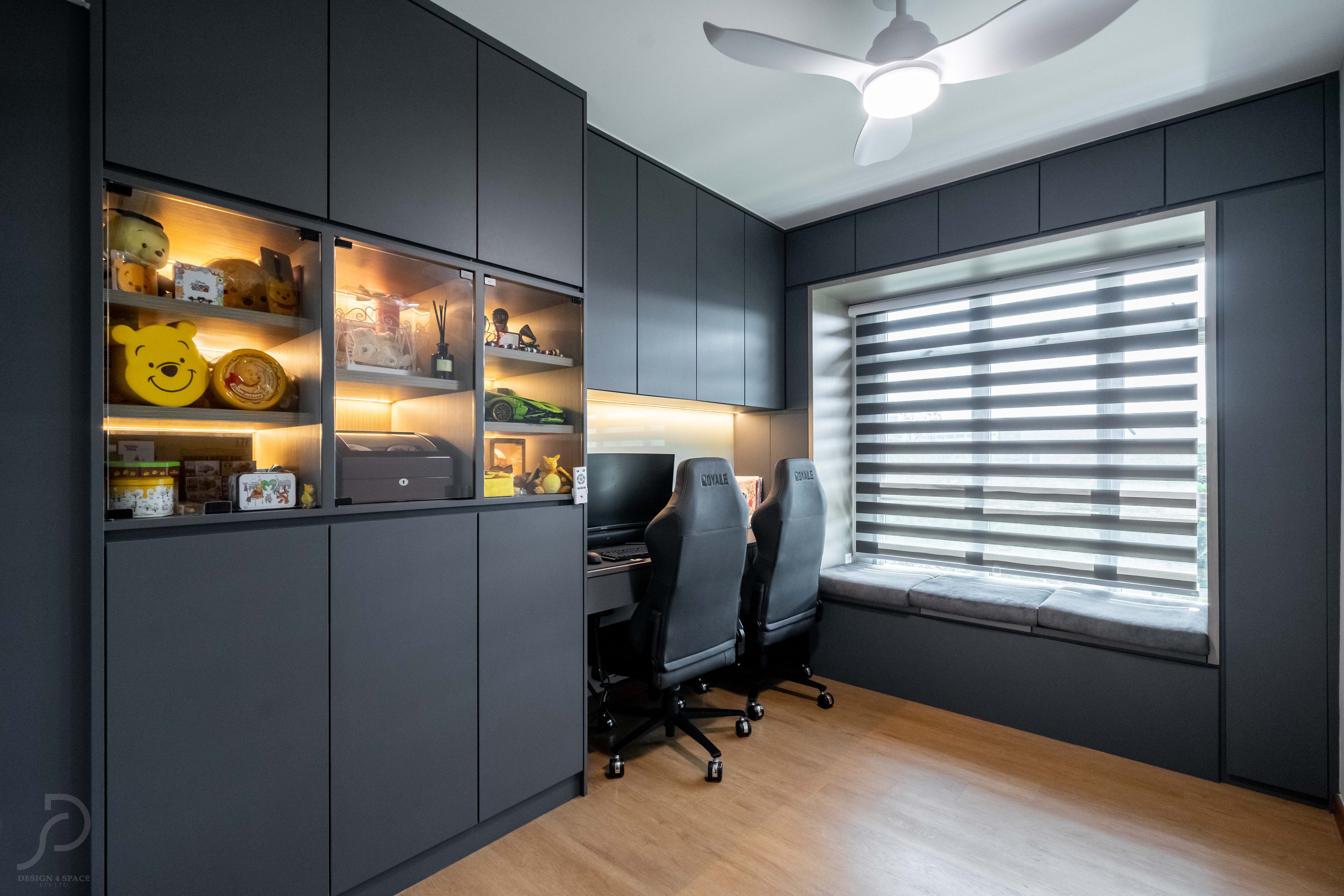 Modern Design - Study Room - HDB 5 Room - Design by Design 4 Space Pte Ltd