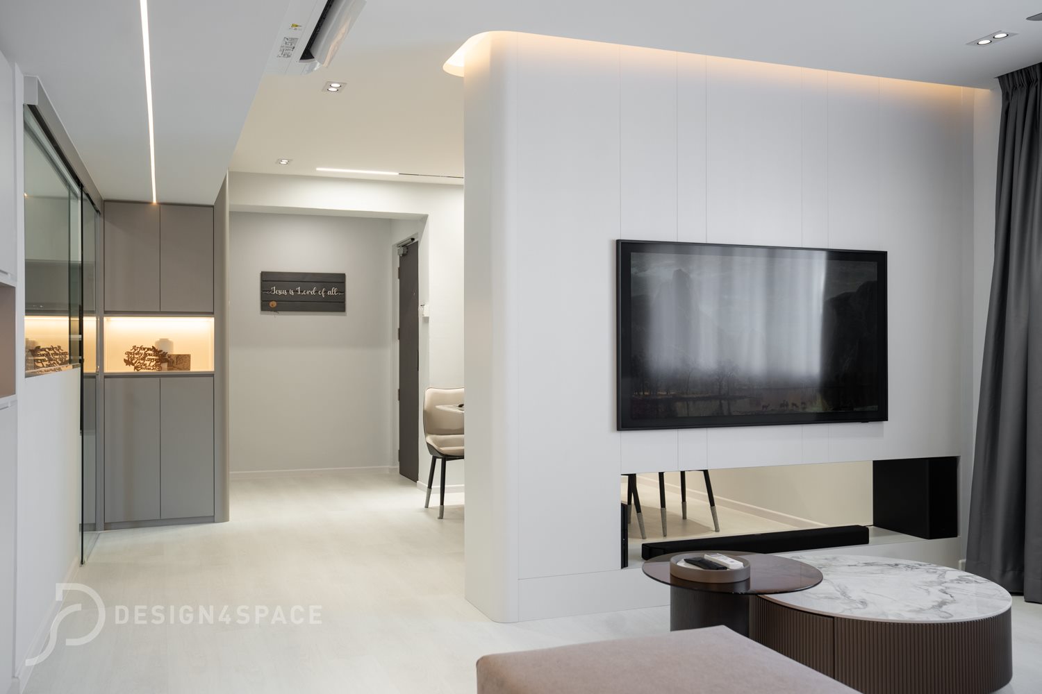 Minimalist, Modern Design - Living Room - HDB 5 Room - Design by Design 4 Space Pte Ltd