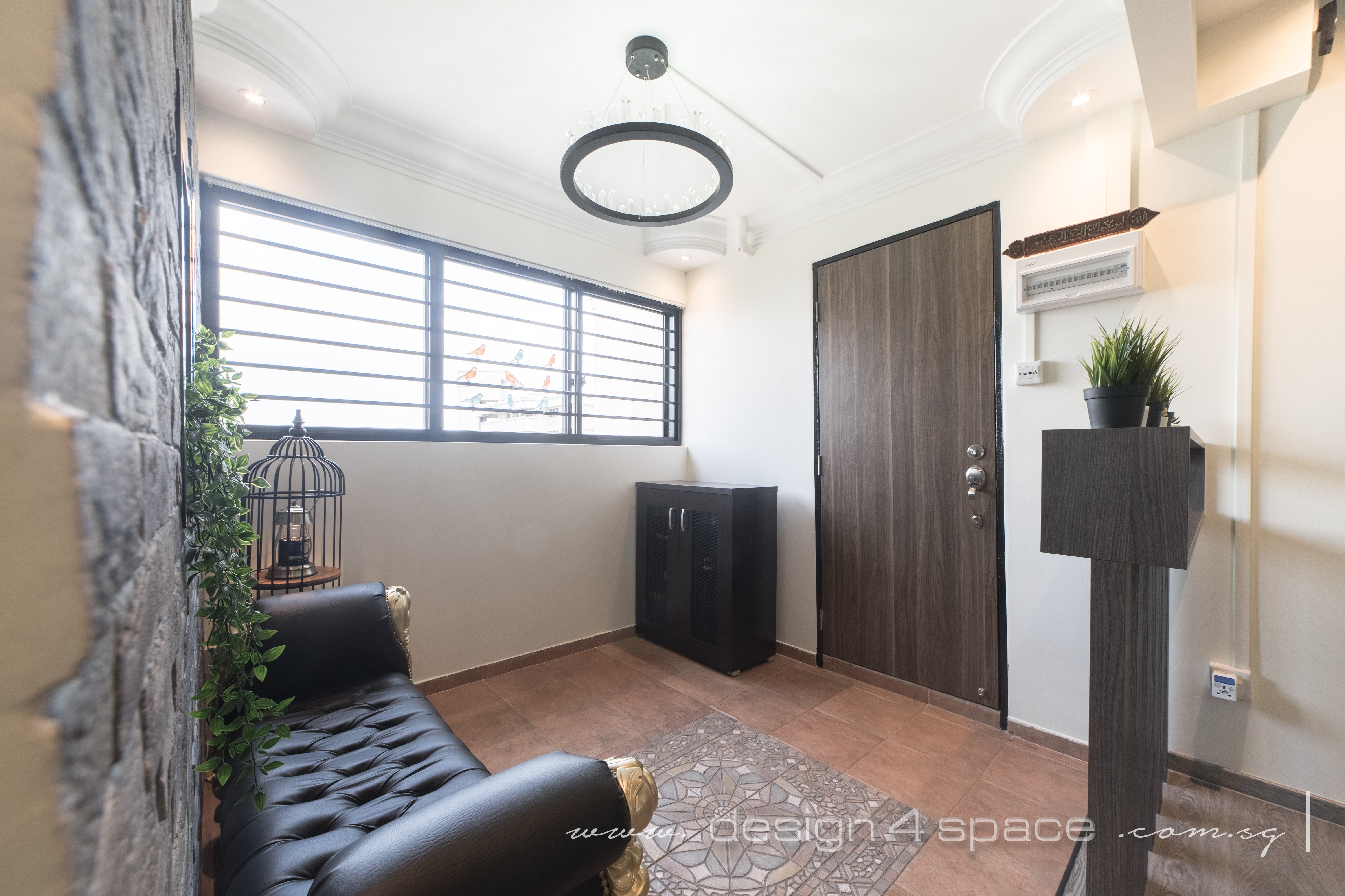 Classical, Tropical Design - Living Room - HDB 5 Room - Design by Design 4 Space Pte Ltd