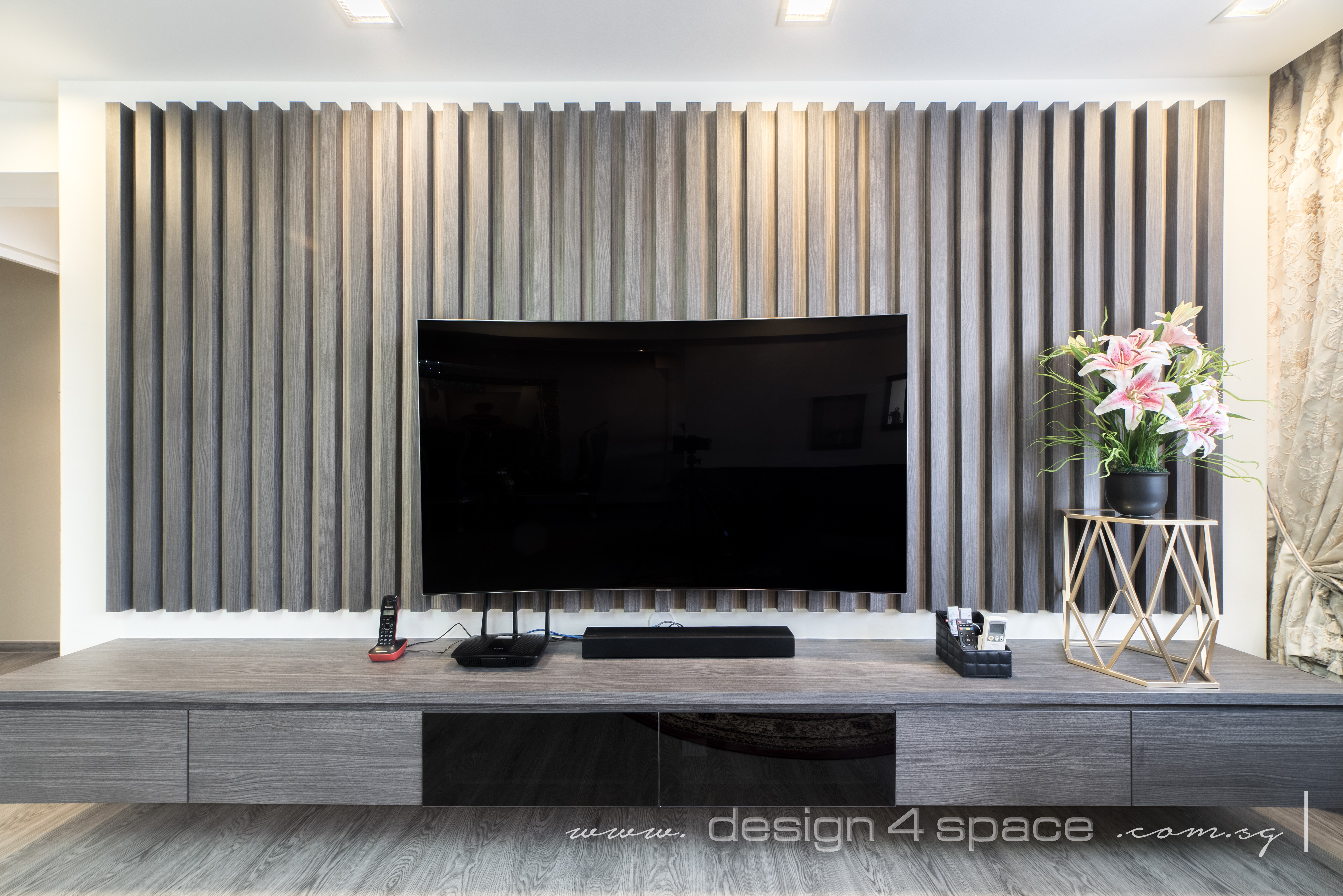 Classical, Tropical Design - Living Room - HDB 5 Room - Design by Design 4 Space Pte Ltd