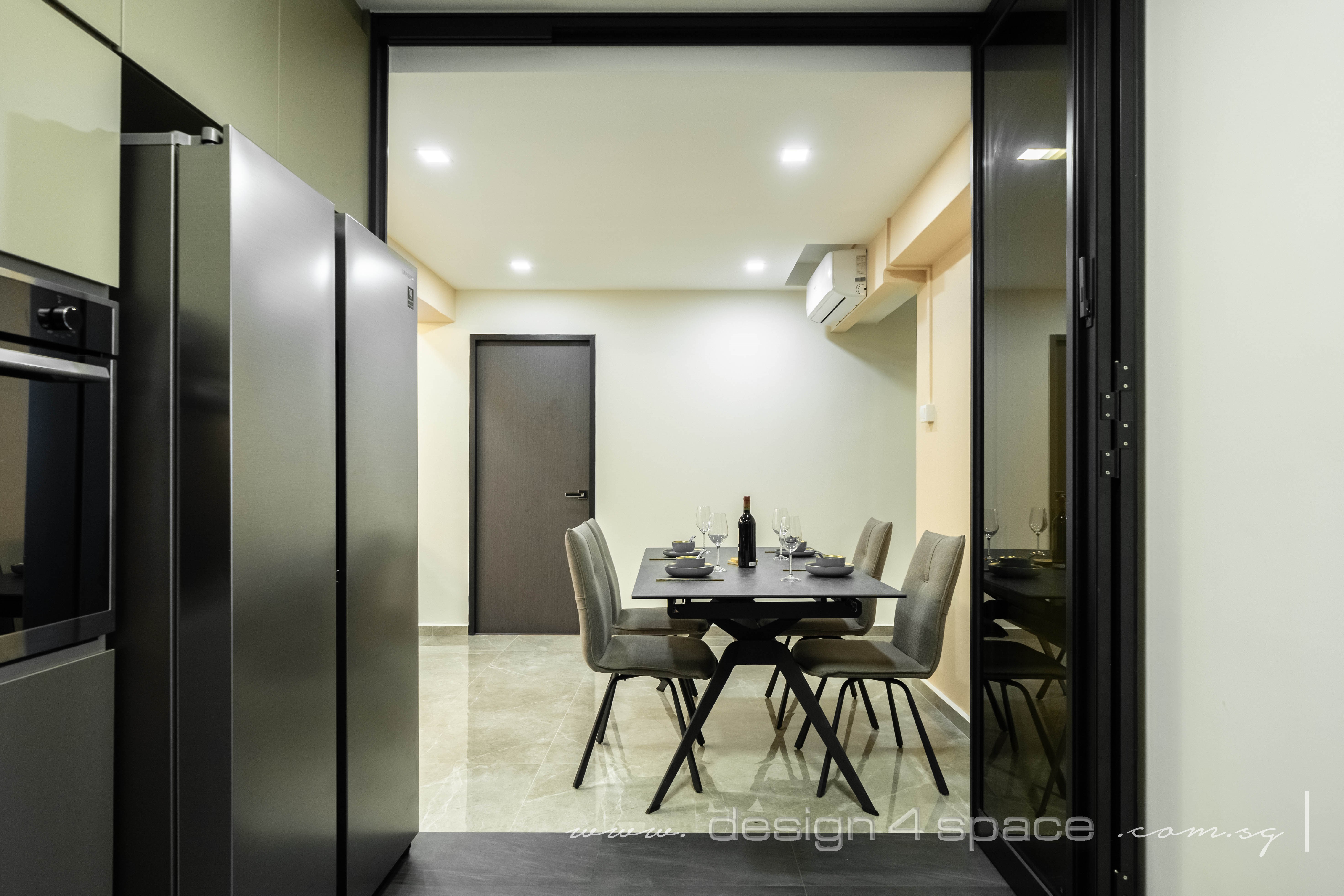 Contemporary Design - Dining Room - HDB 5 Room - Design by Design 4 Space Pte Ltd