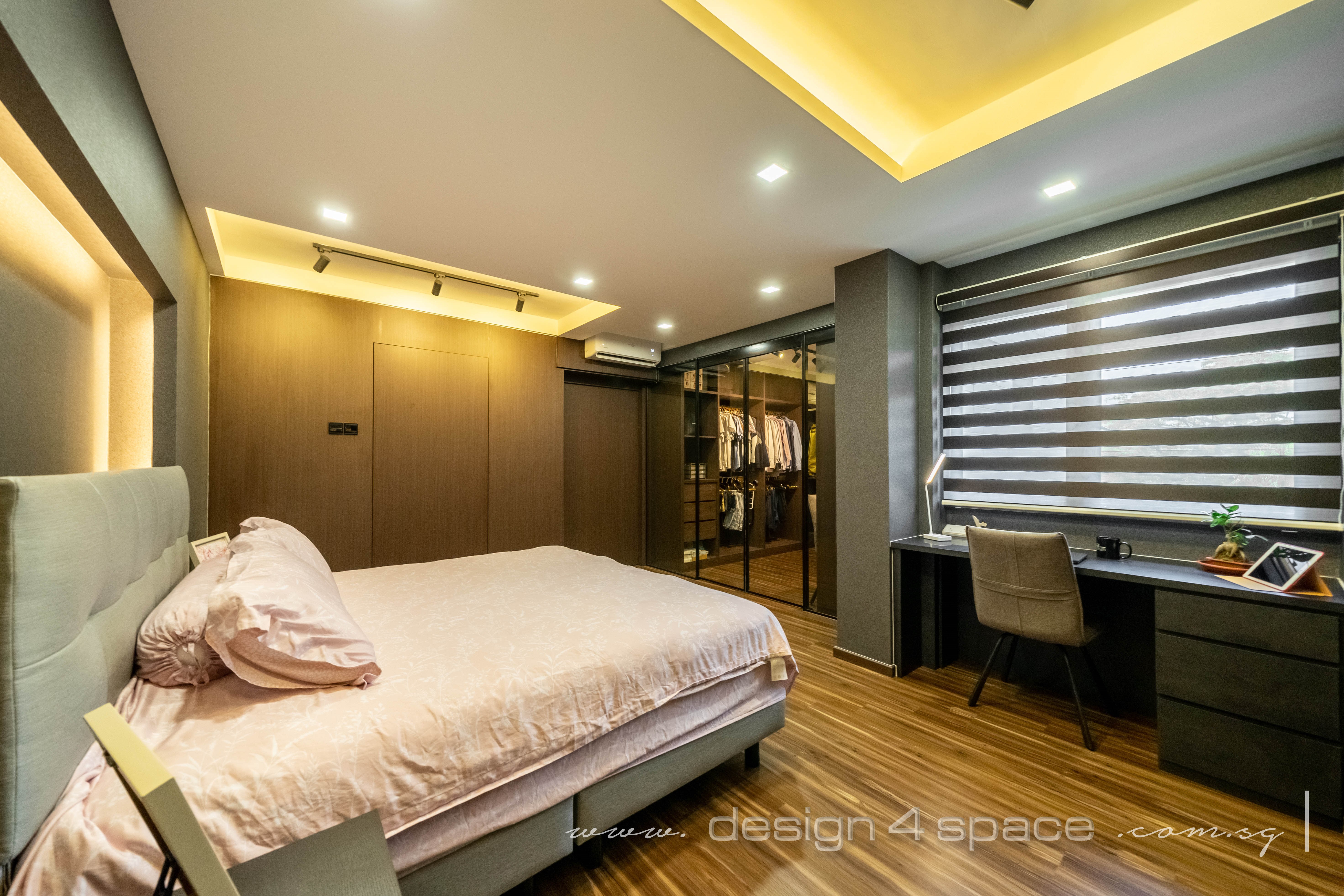 Contemporary Design - Bedroom - HDB 5 Room - Design by Design 4 Space Pte Ltd