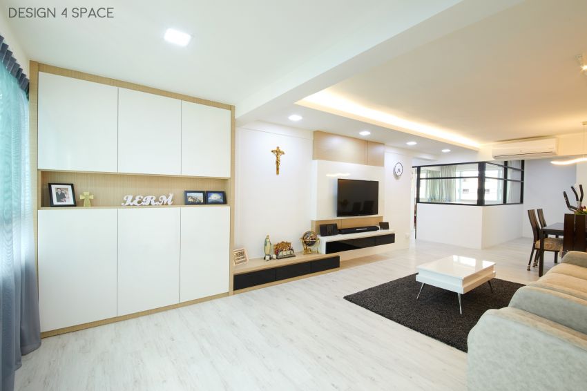 Contemporary, Minimalist, Modern Design - Living Room - HDB 5 Room - Design by Design 4 Space Pte Ltd