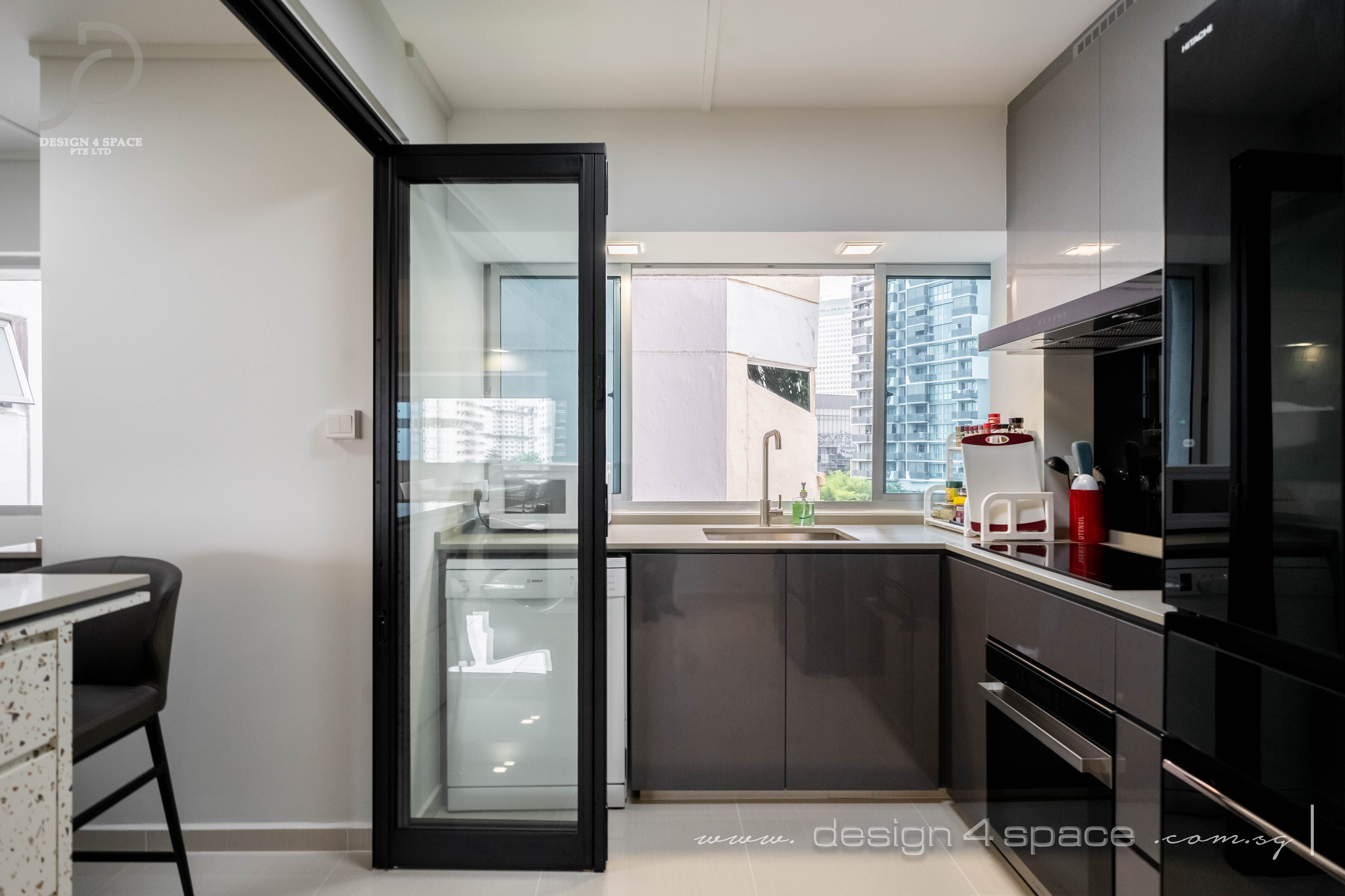 Contemporary Design - Kitchen - HDB 5 Room - Design by Design 4 Space Pte Ltd