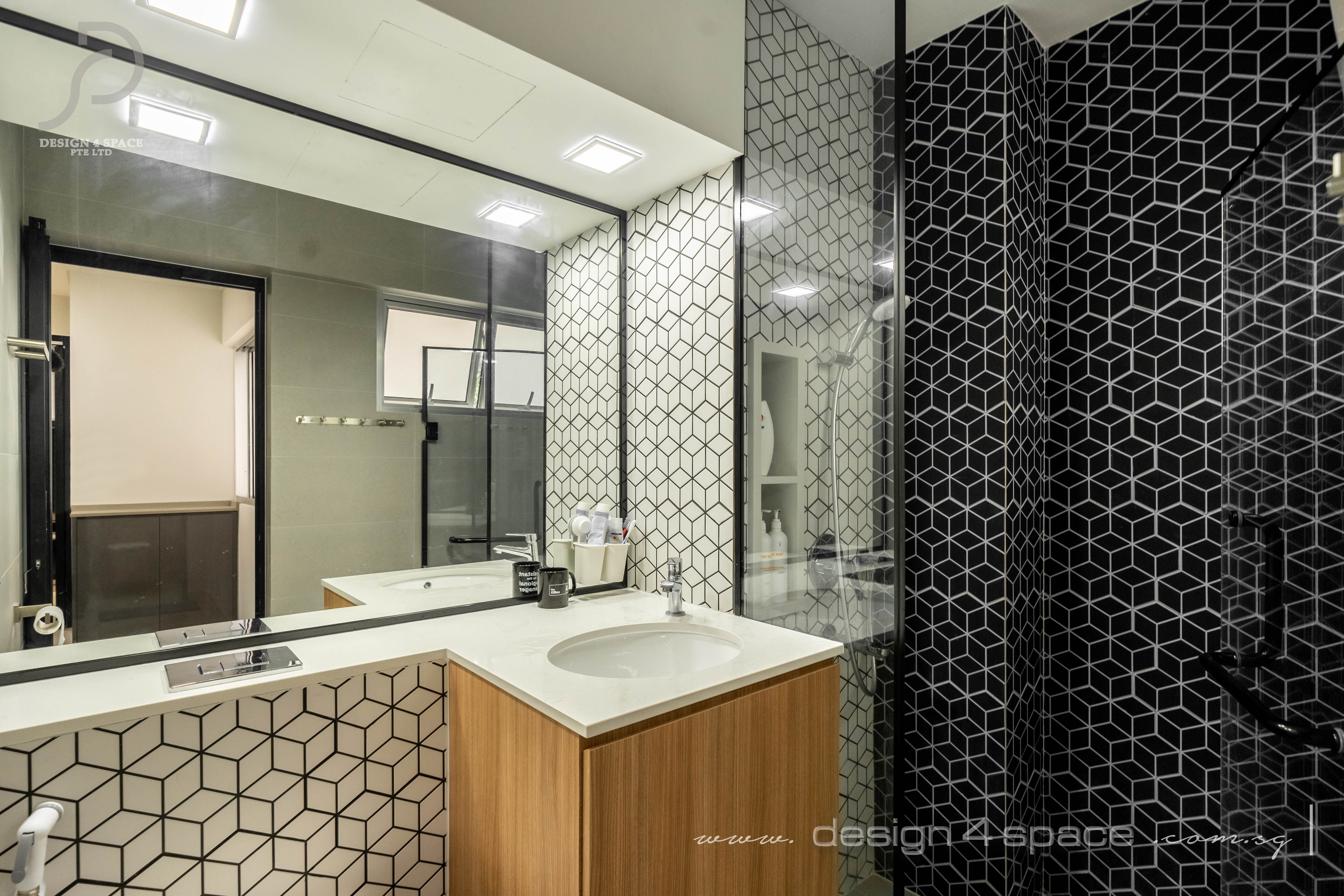 Contemporary Design - Bathroom - HDB 5 Room - Design by Design 4 Space Pte Ltd