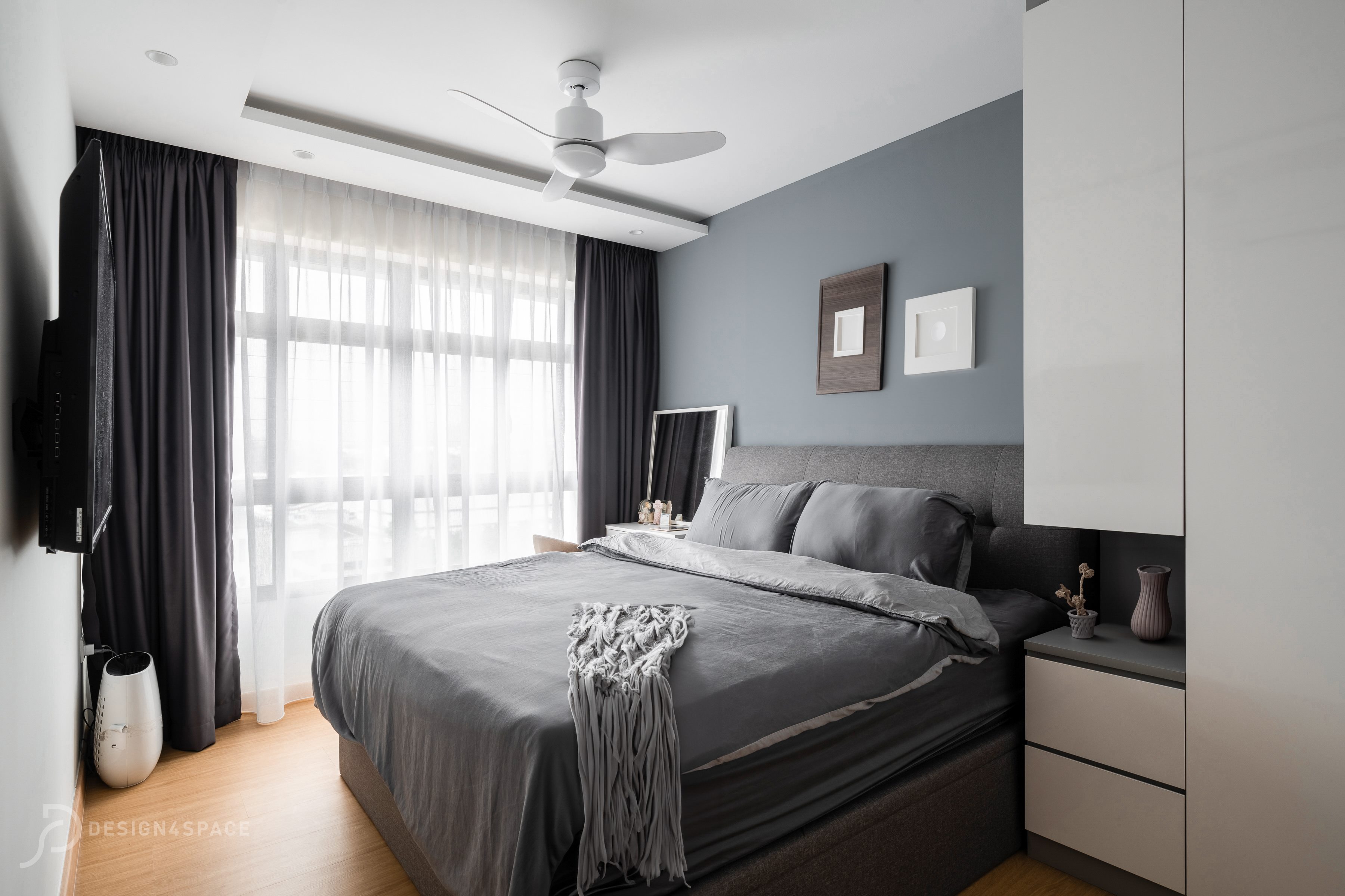 Contemporary, Modern Design - Bedroom - HDB 5 Room - Design by Design 4 Space Pte Ltd