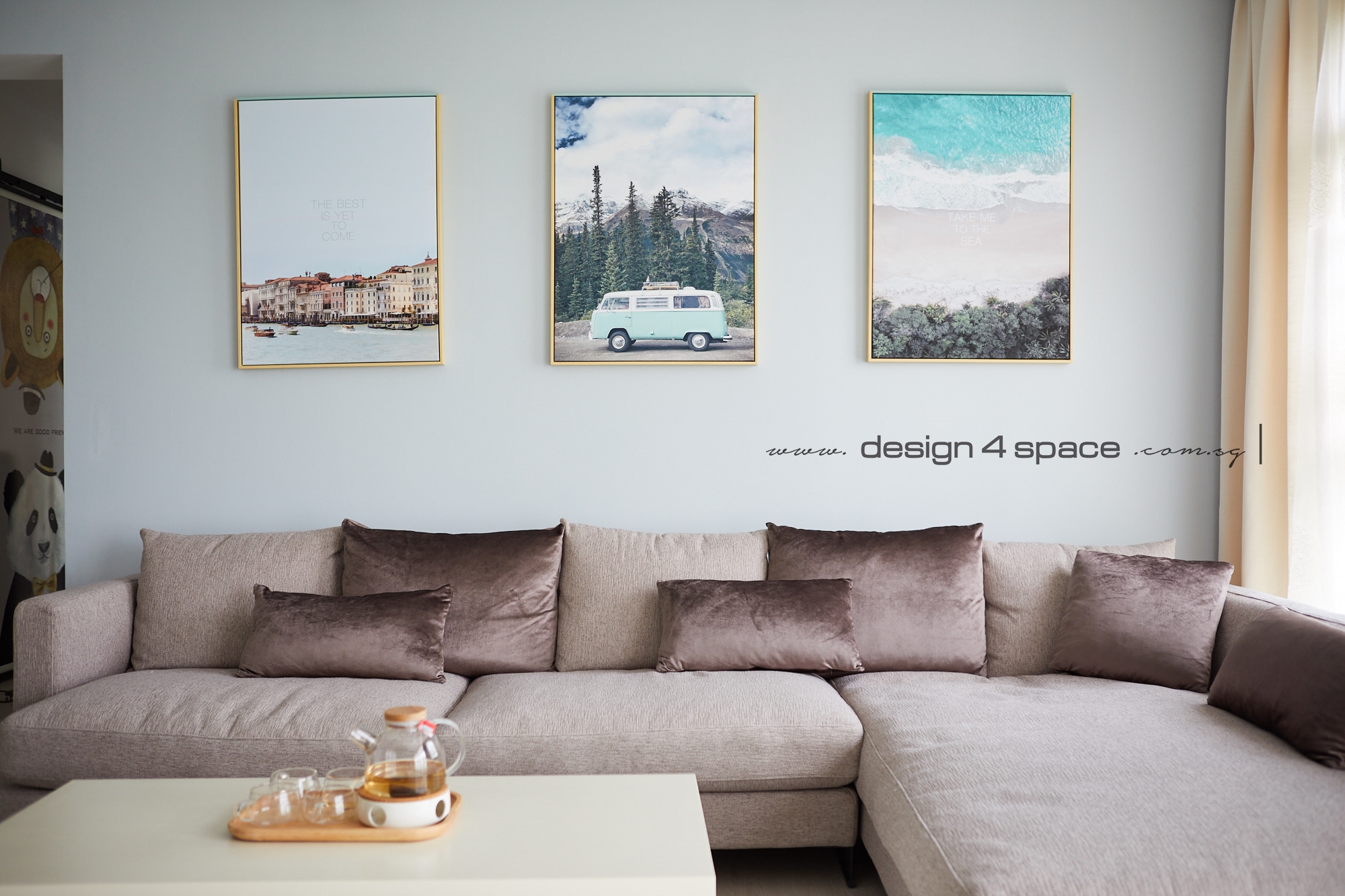 Minimalist, Scandinavian Design - Living Room - HDB 5 Room - Design by Design 4 Space Pte Ltd