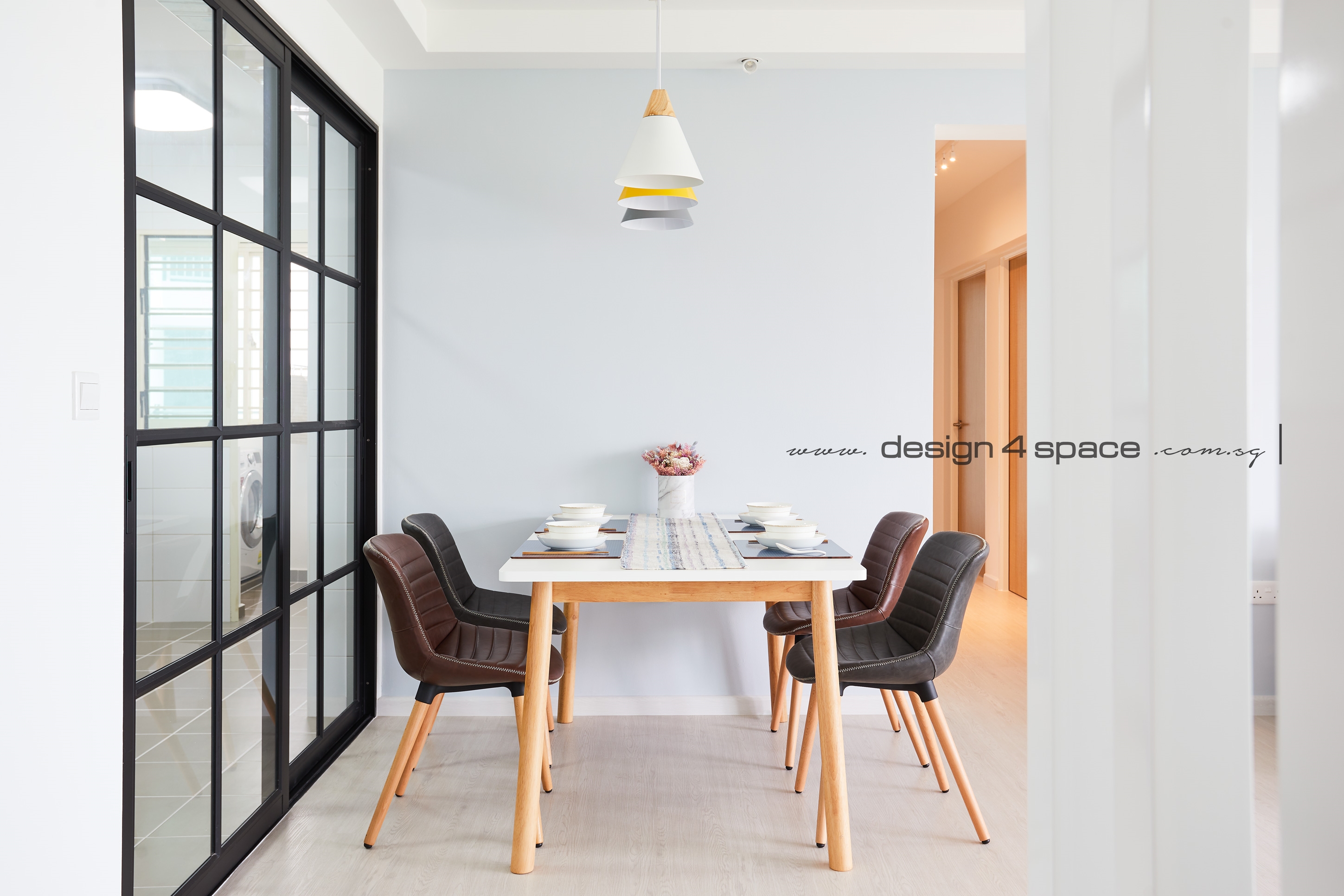Minimalist, Scandinavian Design - Dining Room - HDB 5 Room - Design by Design 4 Space Pte Ltd