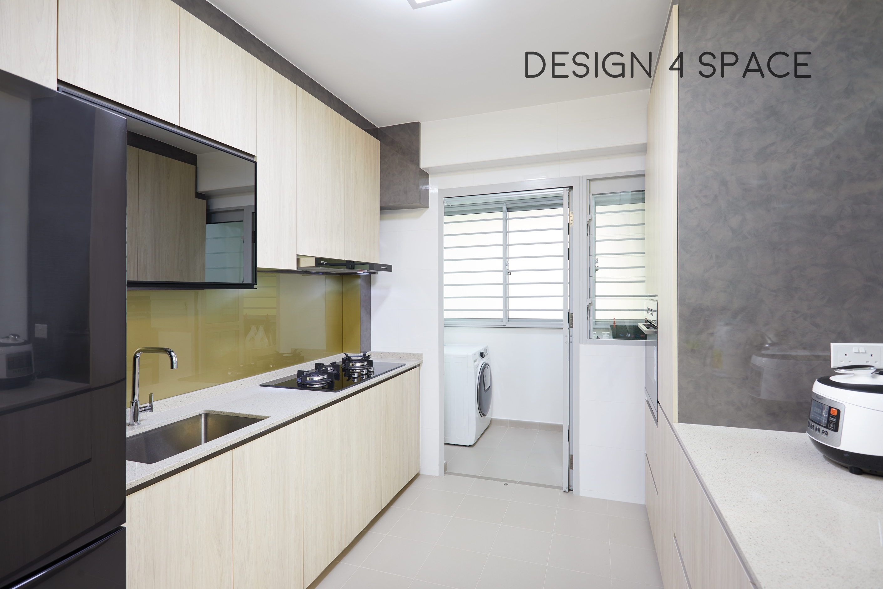 Contemporary, Modern Design - Kitchen - HDB 5 Room - Design by Design 4 Space Pte Ltd