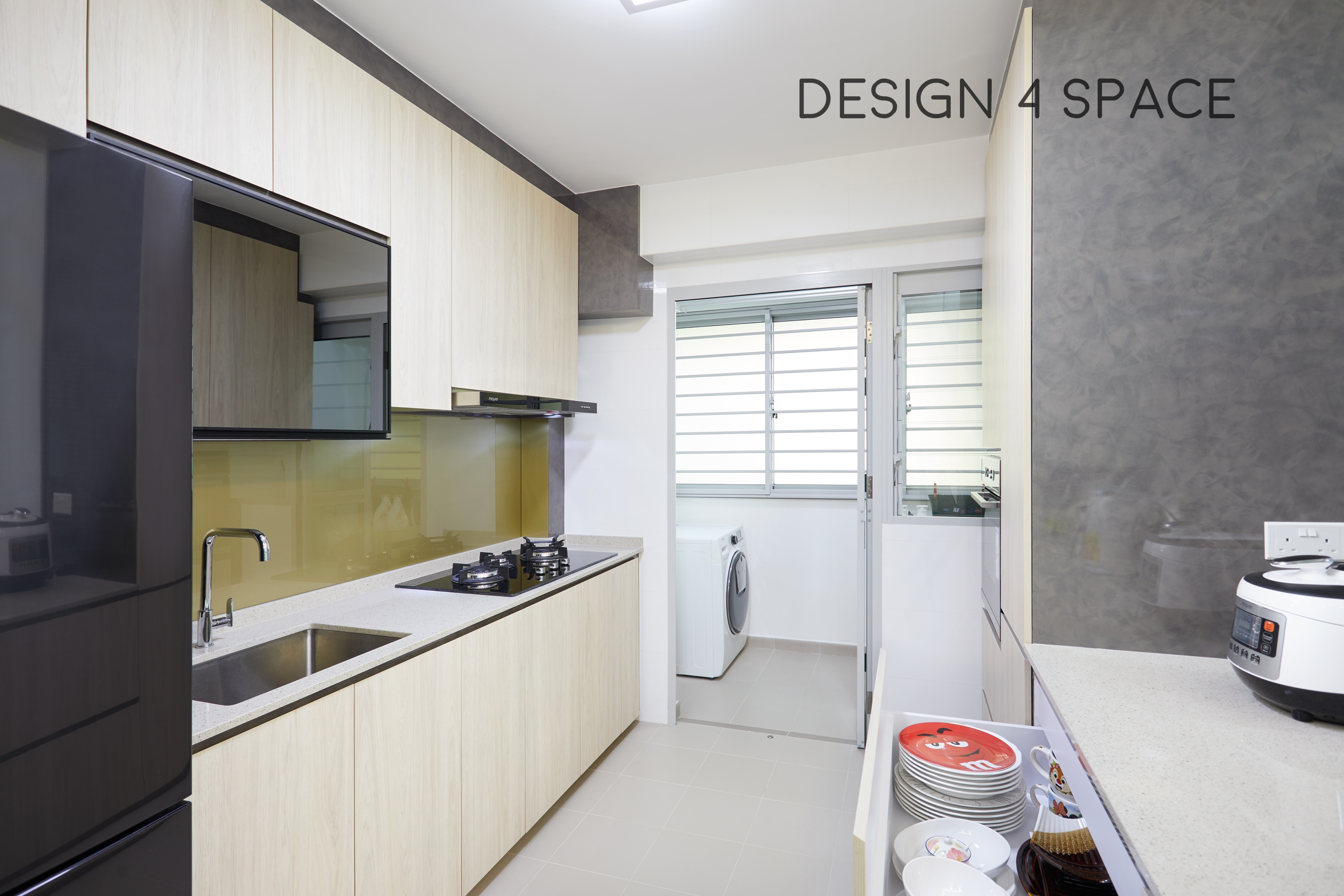 Contemporary, Modern Design - Kitchen - HDB 5 Room - Design by Design 4 Space Pte Ltd