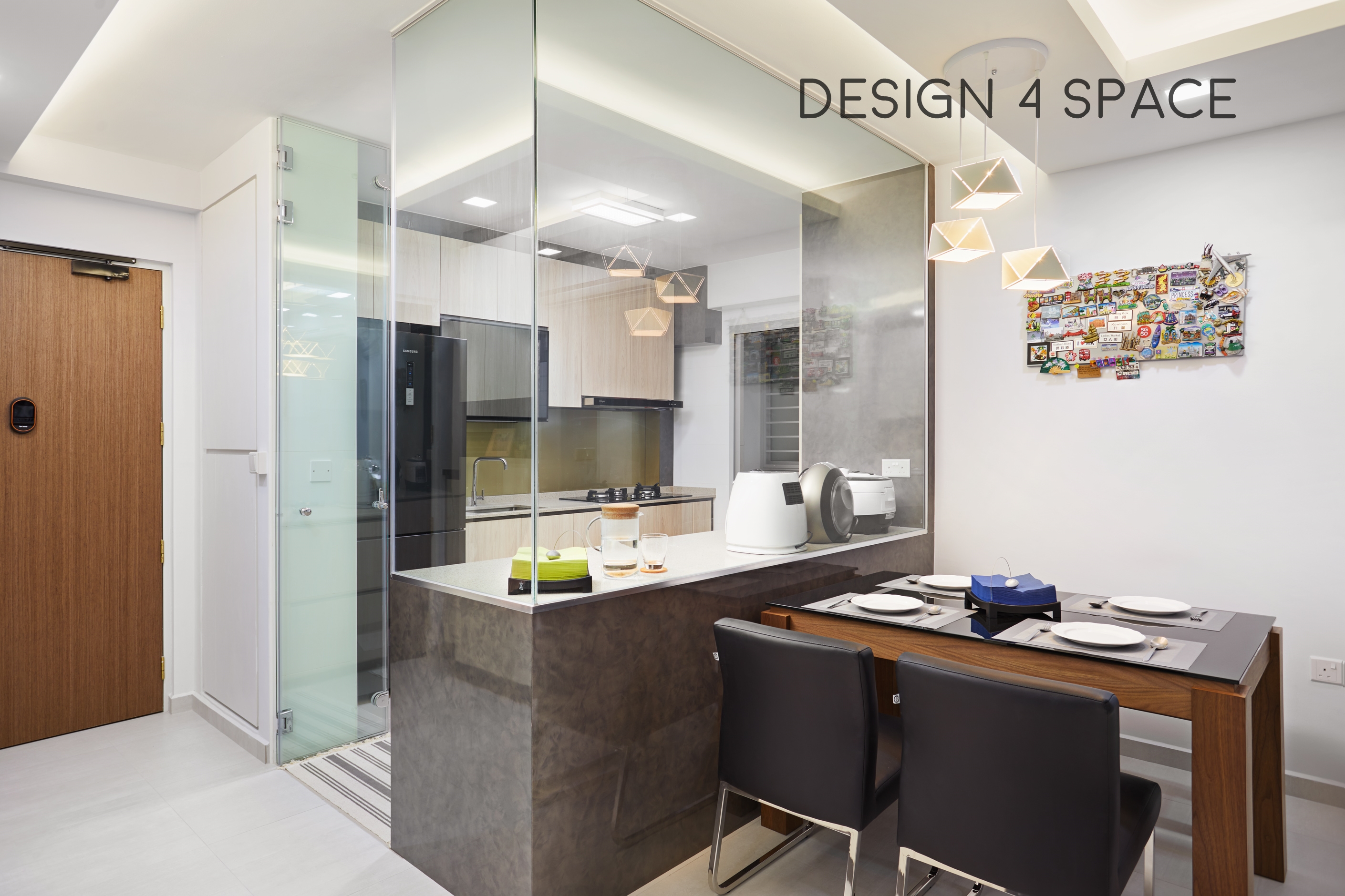 Contemporary, Modern Design - Dining Room - HDB 5 Room - Design by Design 4 Space Pte Ltd