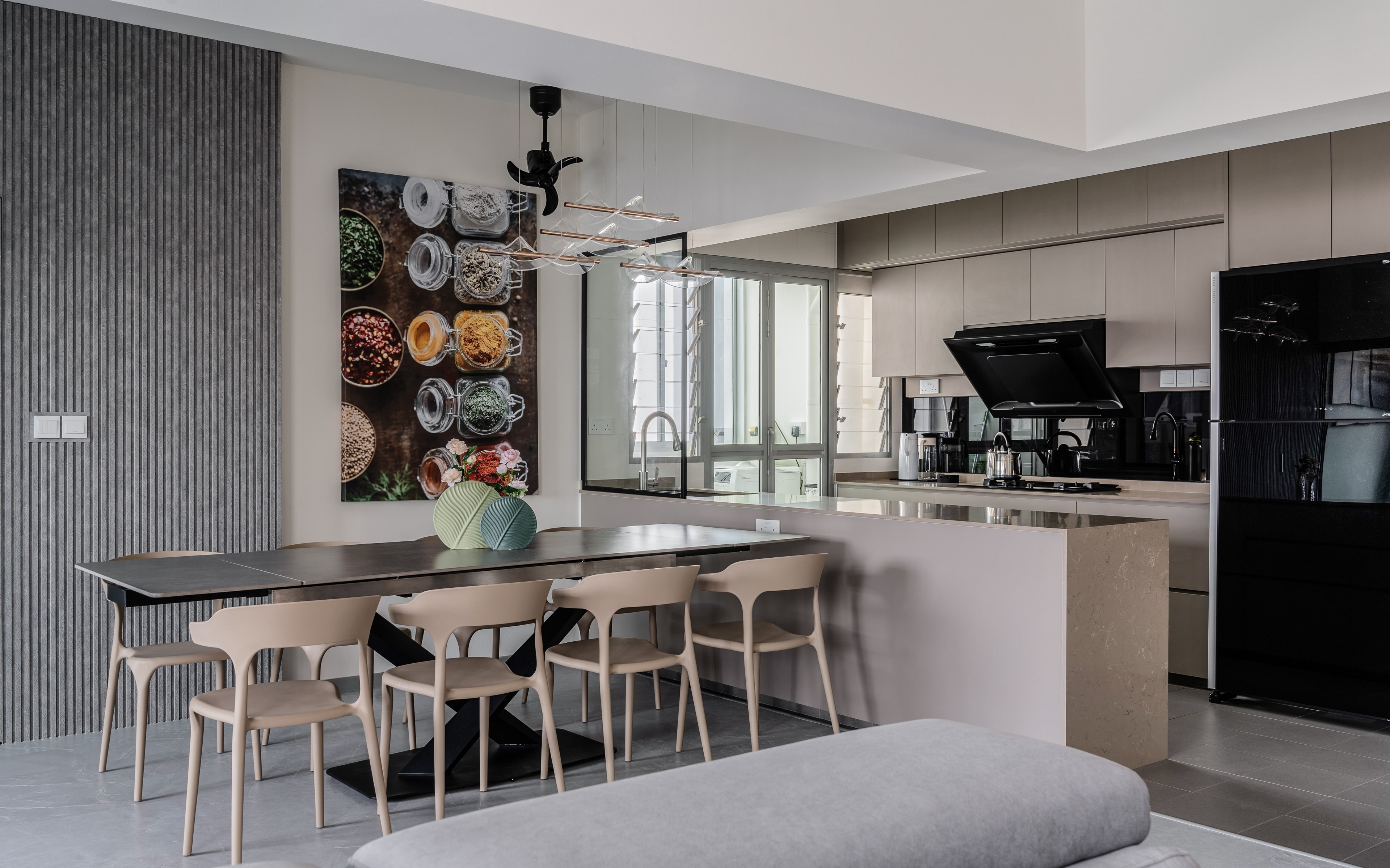 Contemporary, Modern Design - Kitchen - HDB 5 Room - Design by Design 4 Space Pte Ltd