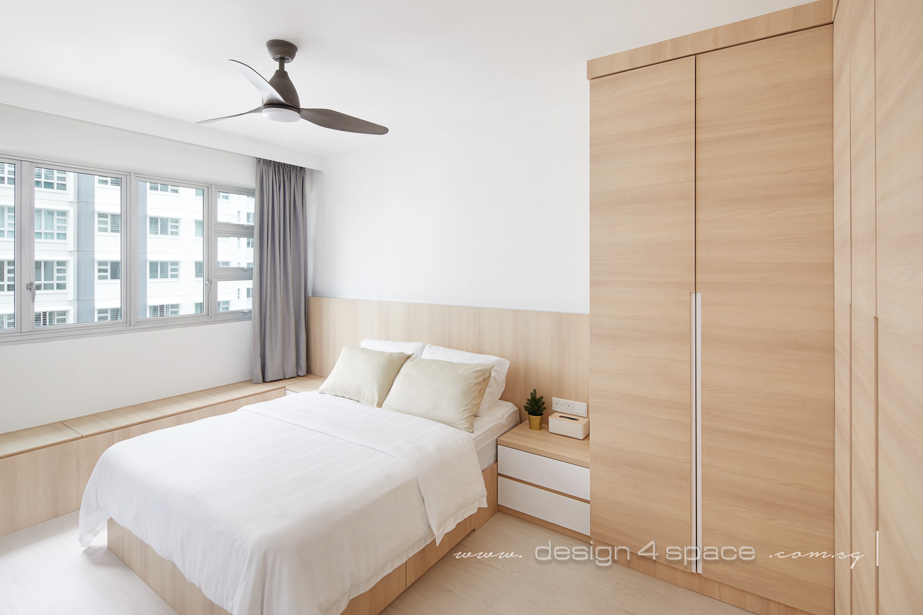 Contemporary, Scandinavian Design - Bedroom - HDB 5 Room - Design by Design 4 Space Pte Ltd