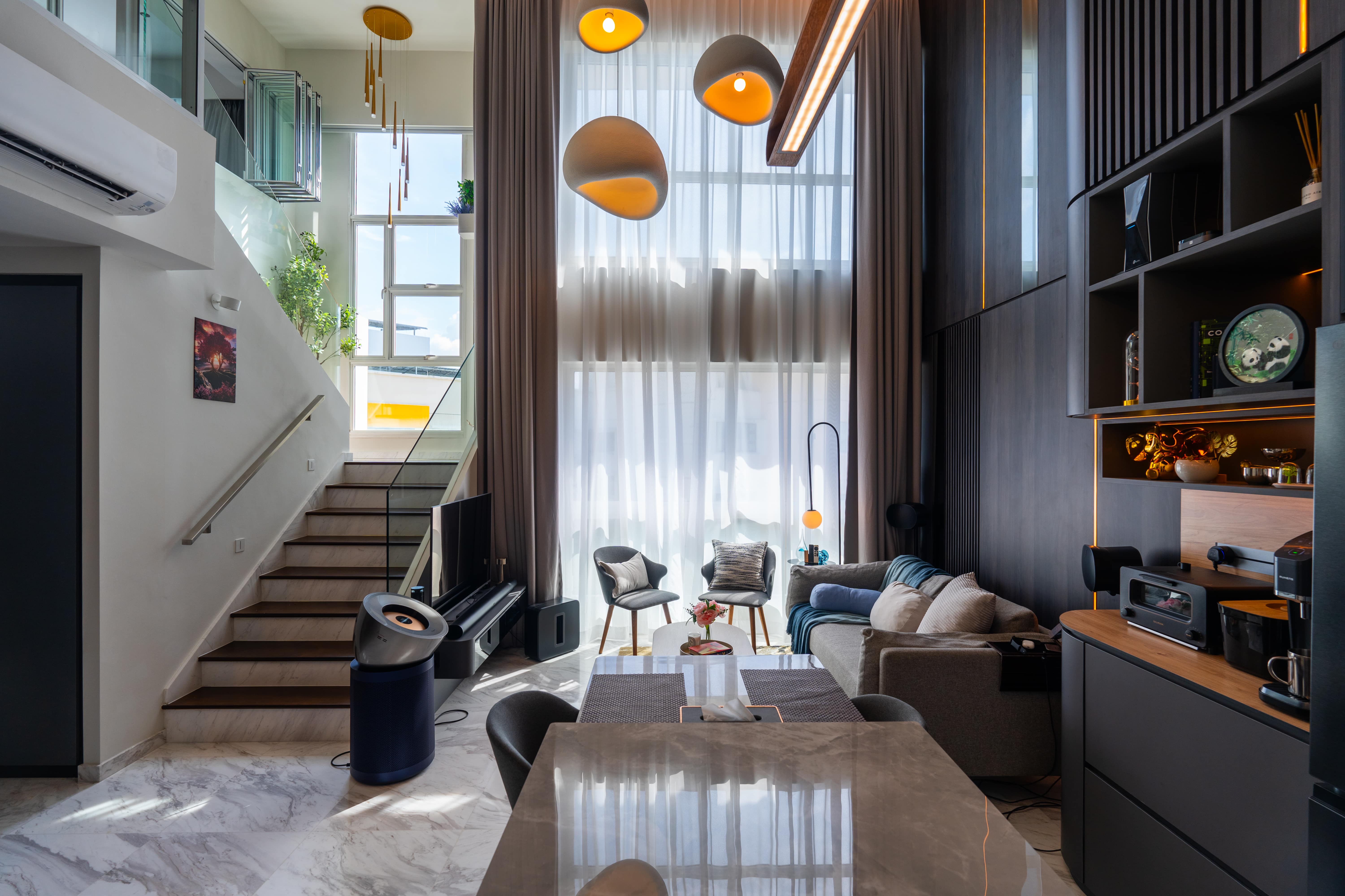 Contemporary, Modern Design - Living Room - HDB 5 Room - Design by Design 4 Space Pte Ltd
