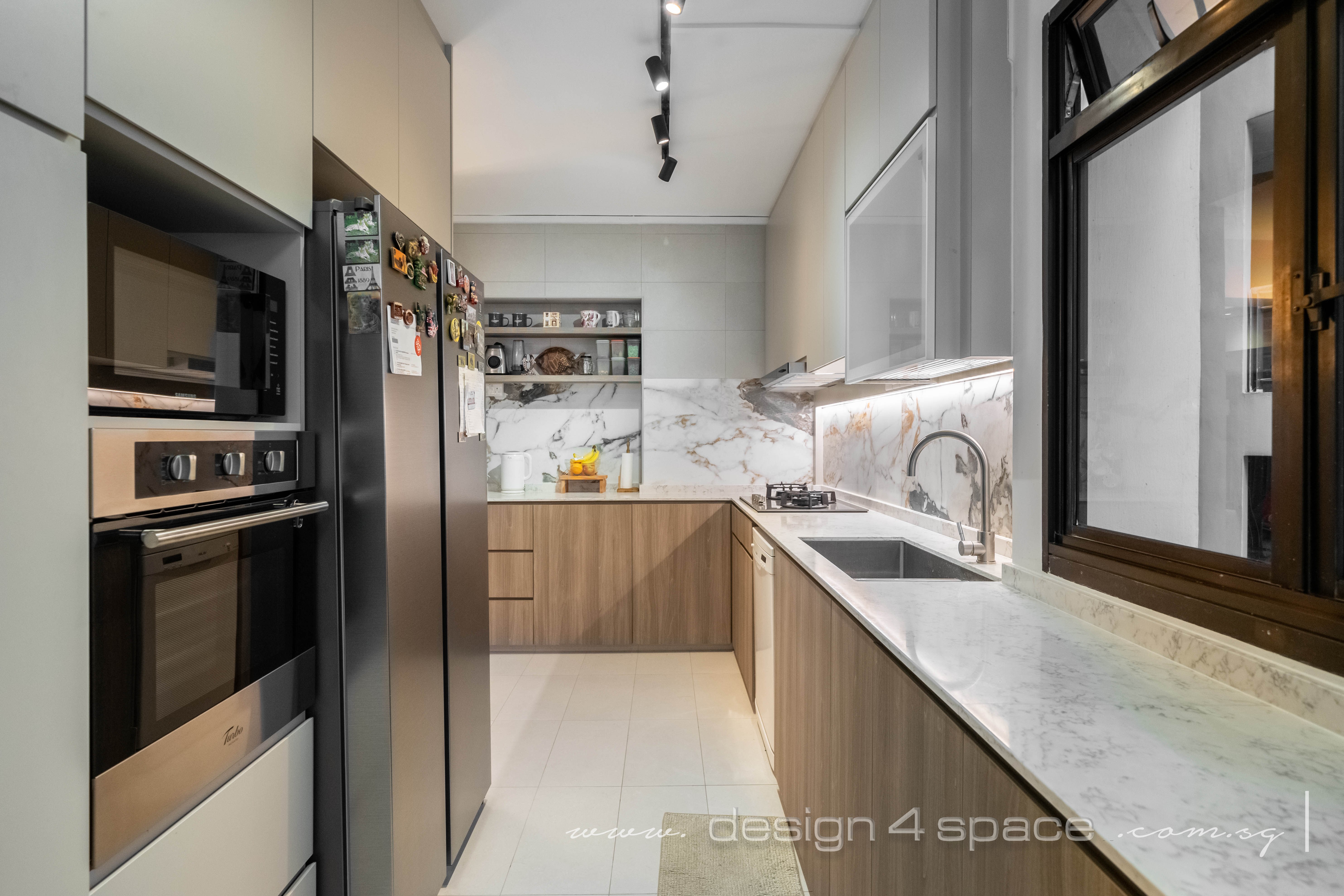 Contemporary Design - Kitchen - HDB 5 Room - Design by Design 4 Space Pte Ltd