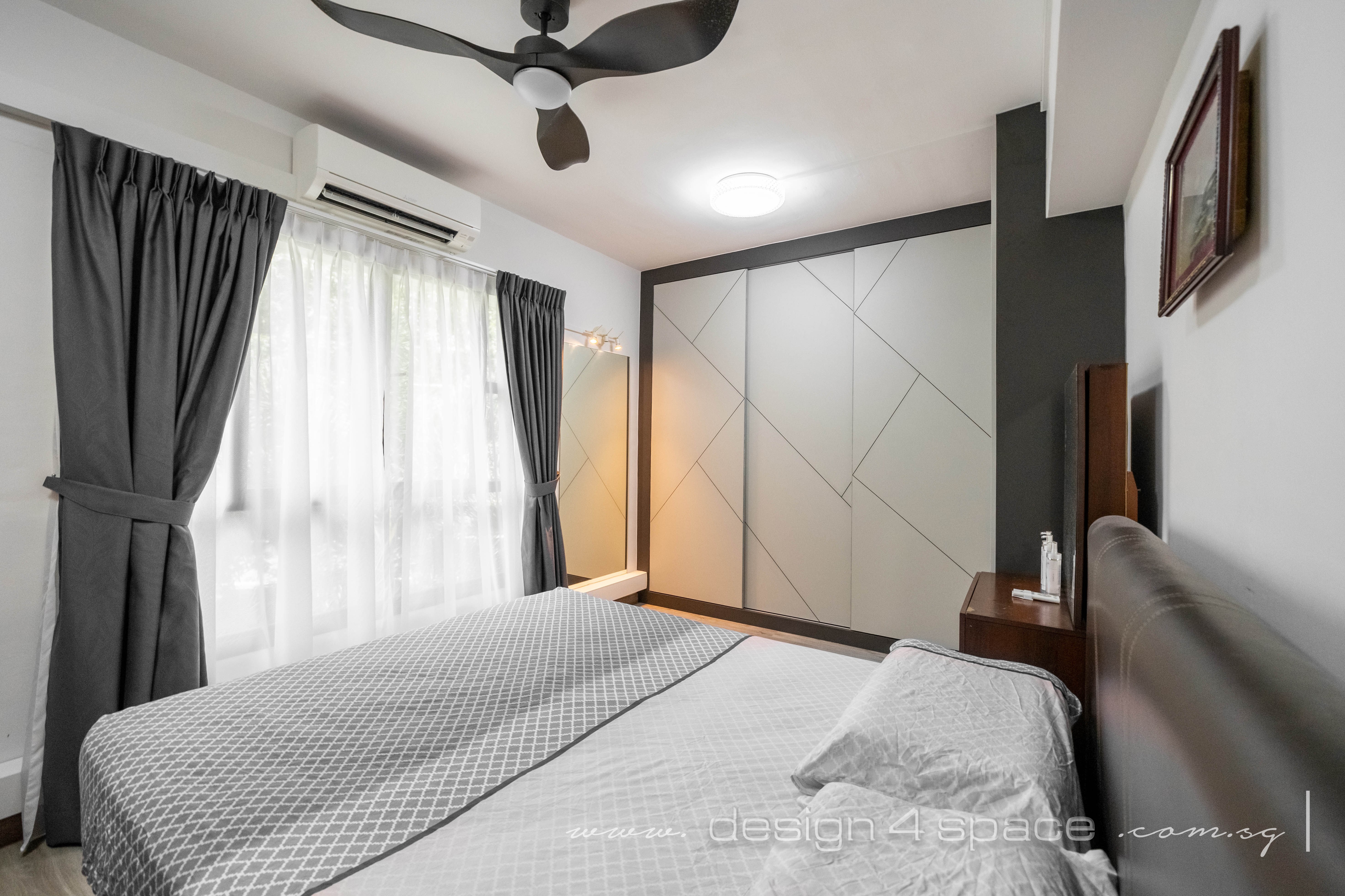 Contemporary Design - Bedroom - HDB 5 Room - Design by Design 4 Space Pte Ltd