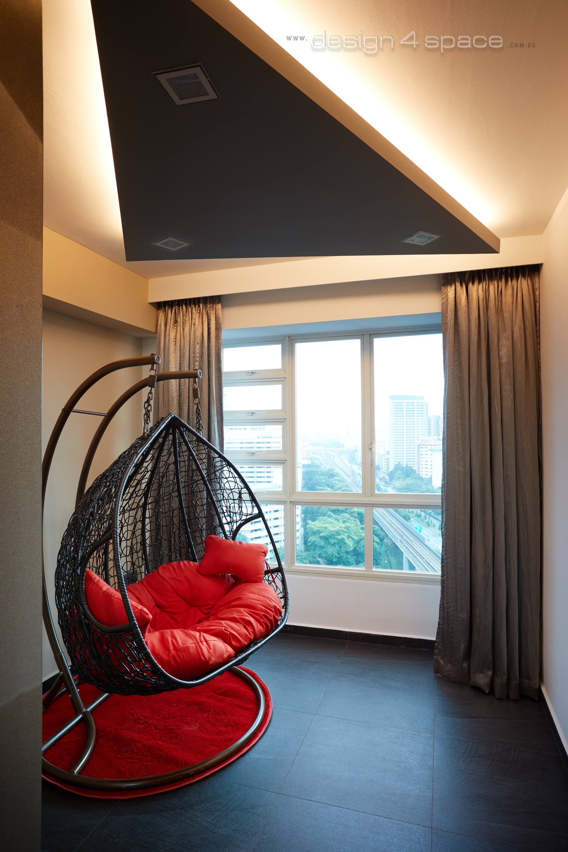 Modern Design - Balcony - HDB 5 Room - Design by Design 4 Space Pte Ltd