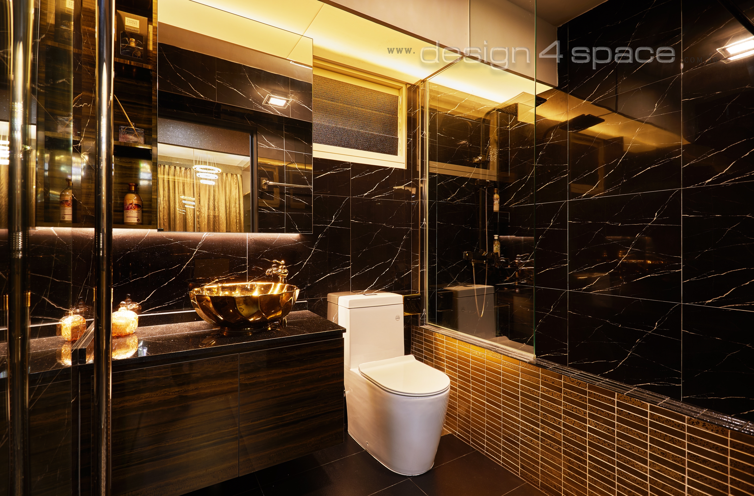 Modern Design - Bathroom - HDB 5 Room - Design by Design 4 Space Pte Ltd