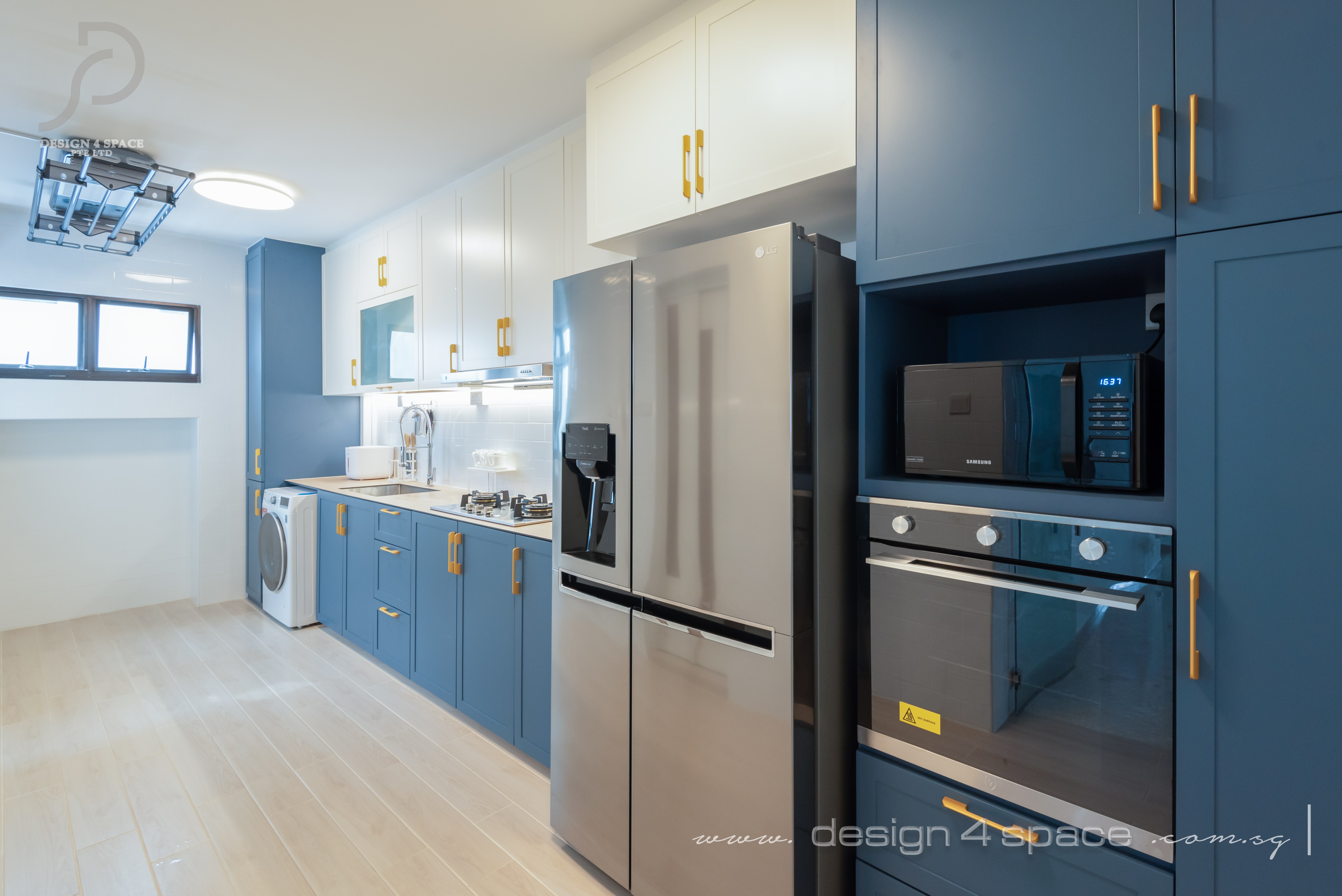 Scandinavian Design - Kitchen - HDB 5 Room - Design by Design 4 Space Pte Ltd